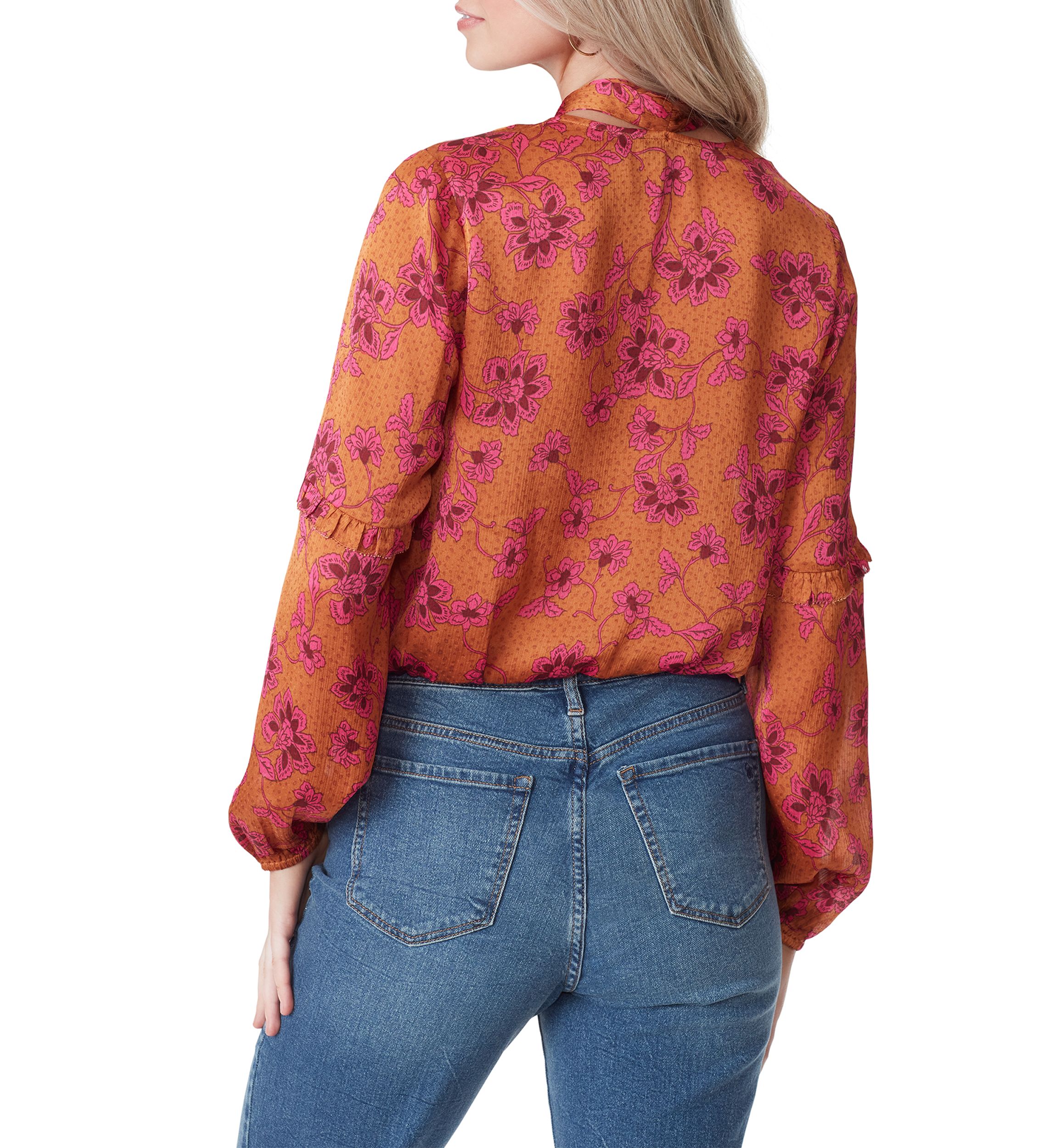 Marisol Long Sleeve Tie Neck Top