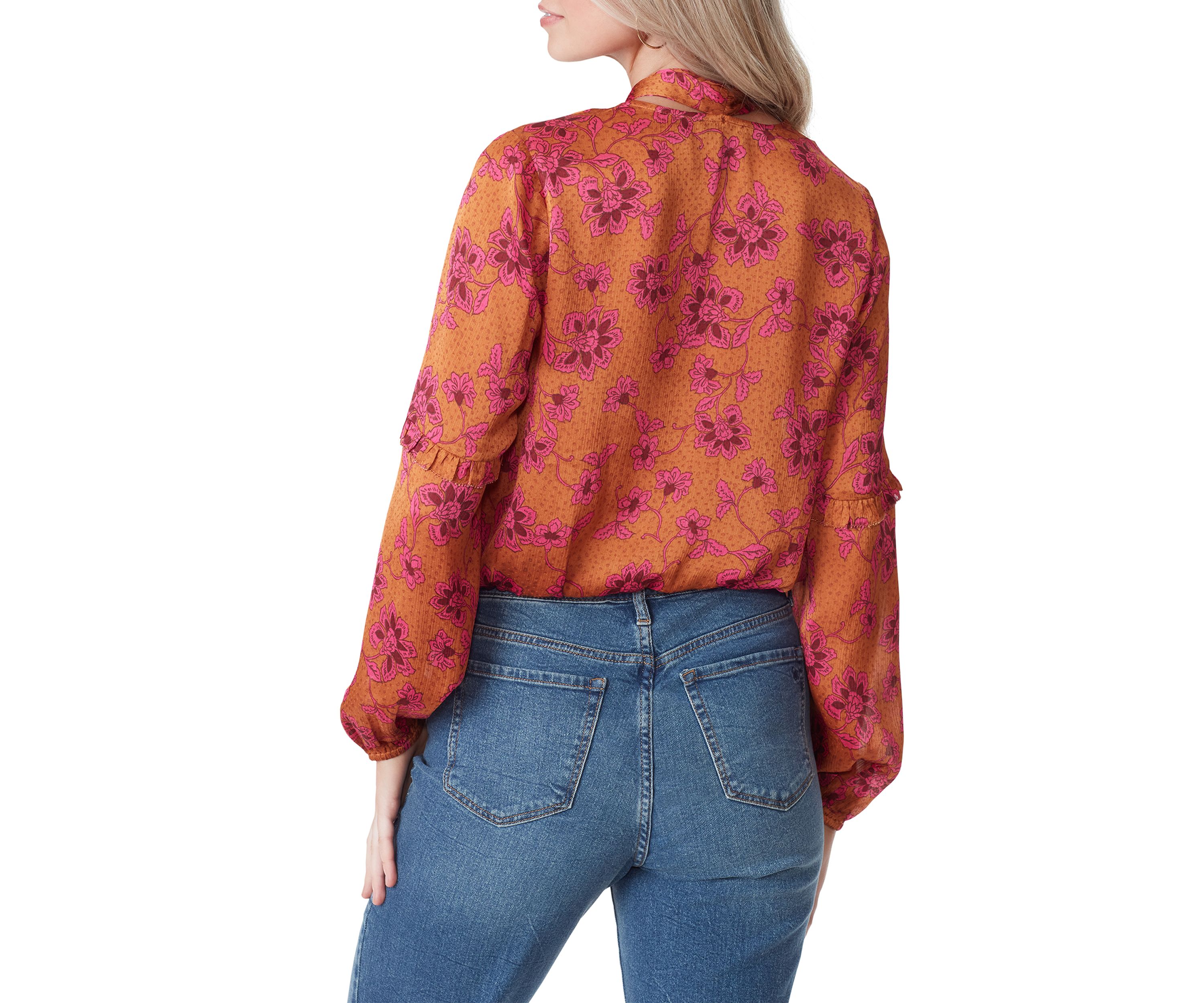 Marisol Long Sleeve Tie Neck Top