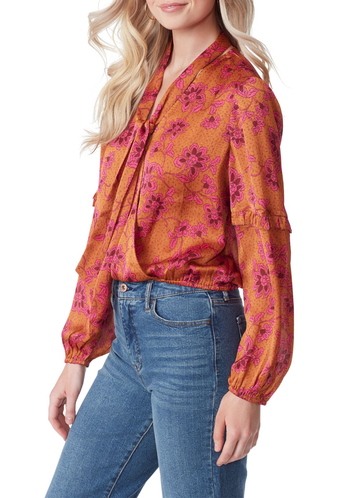 Marisol Long Sleeve Tie Neck Top