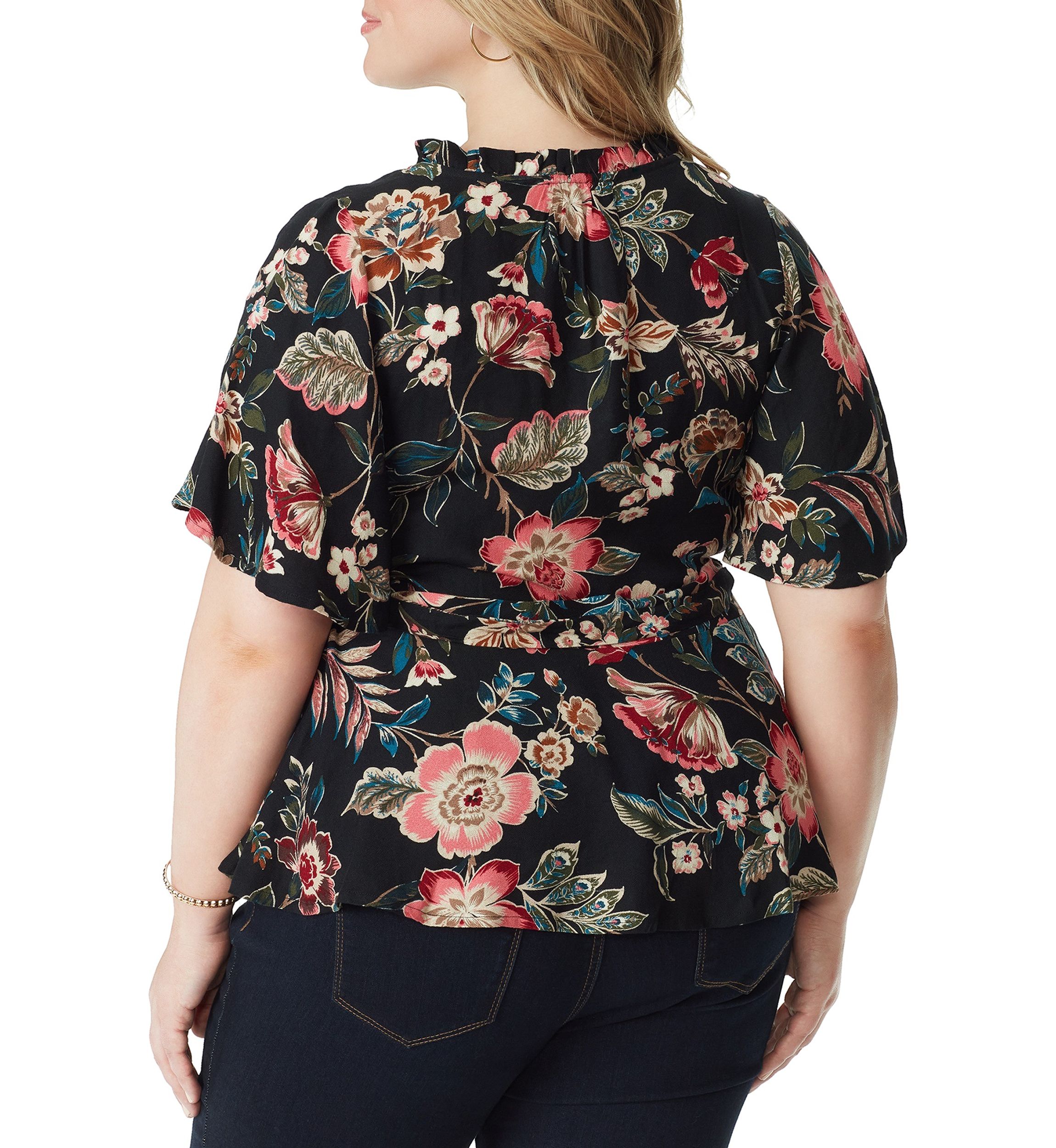 Plus Size Misha Wrap Top
