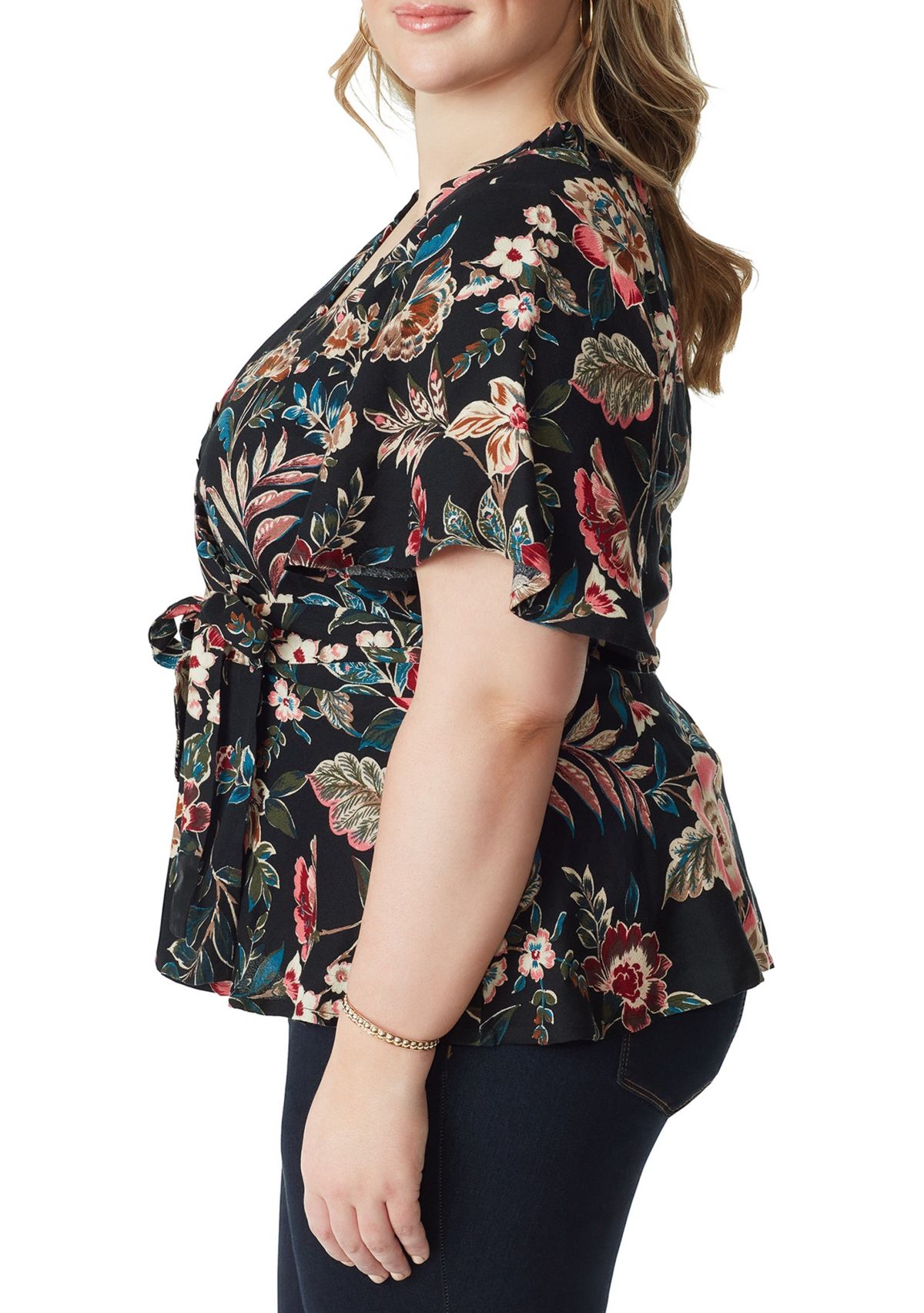 Plus Size Misha Wrap Top