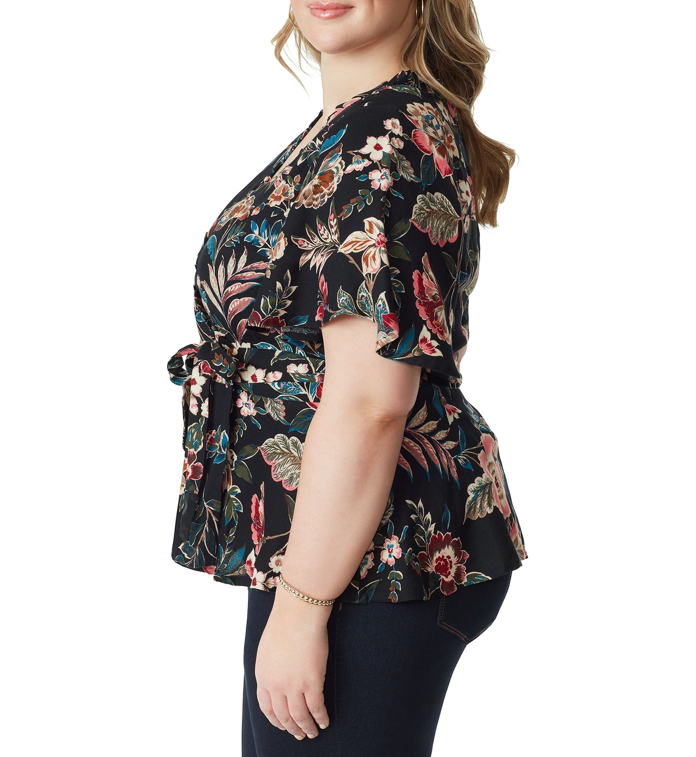 Plus Size Misha Wrap Top