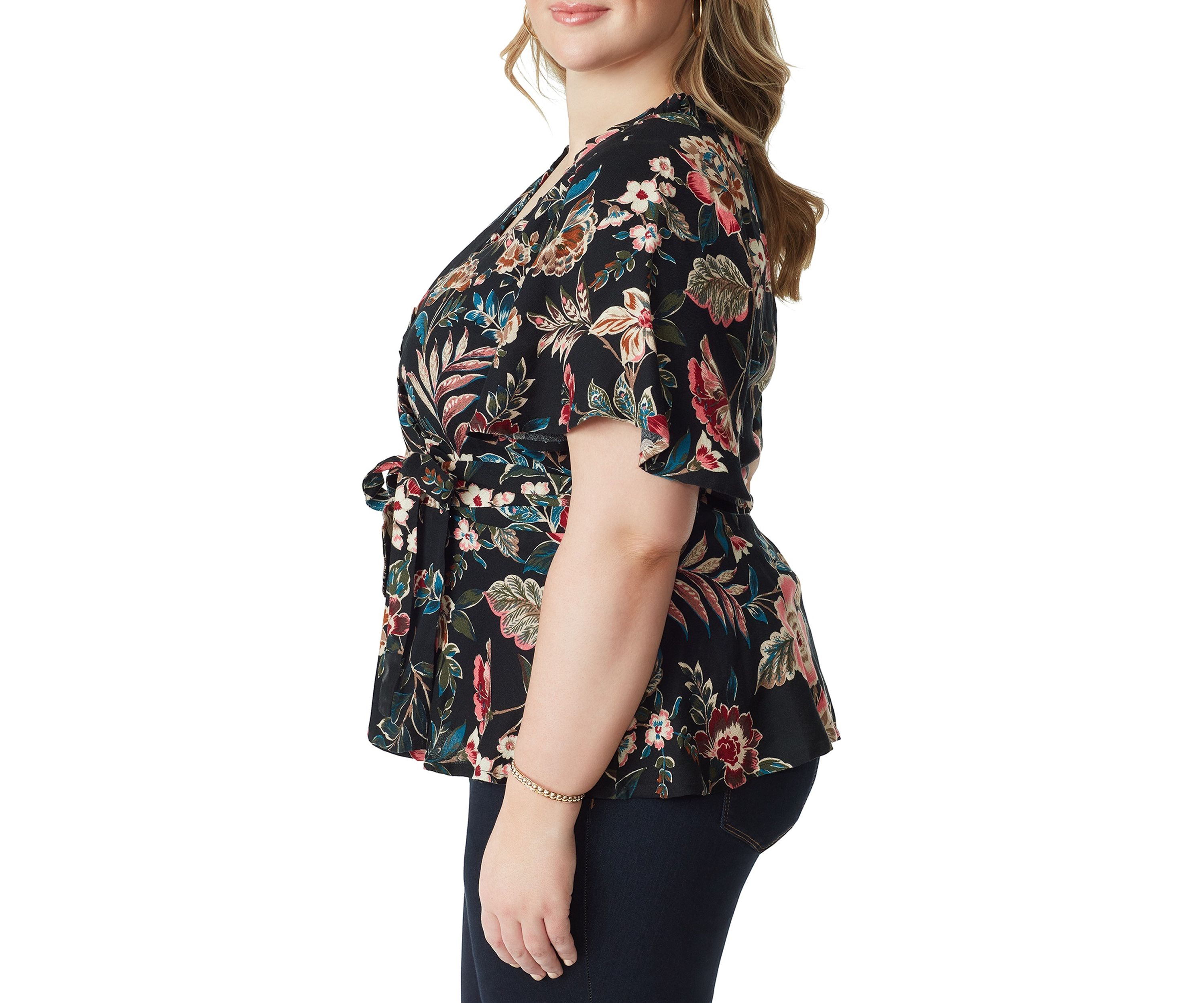 Plus Size Misha Wrap Top
