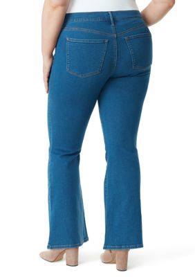 Jessica Simpson Plus Size Charmed Fitted Stretch Flare Jeans