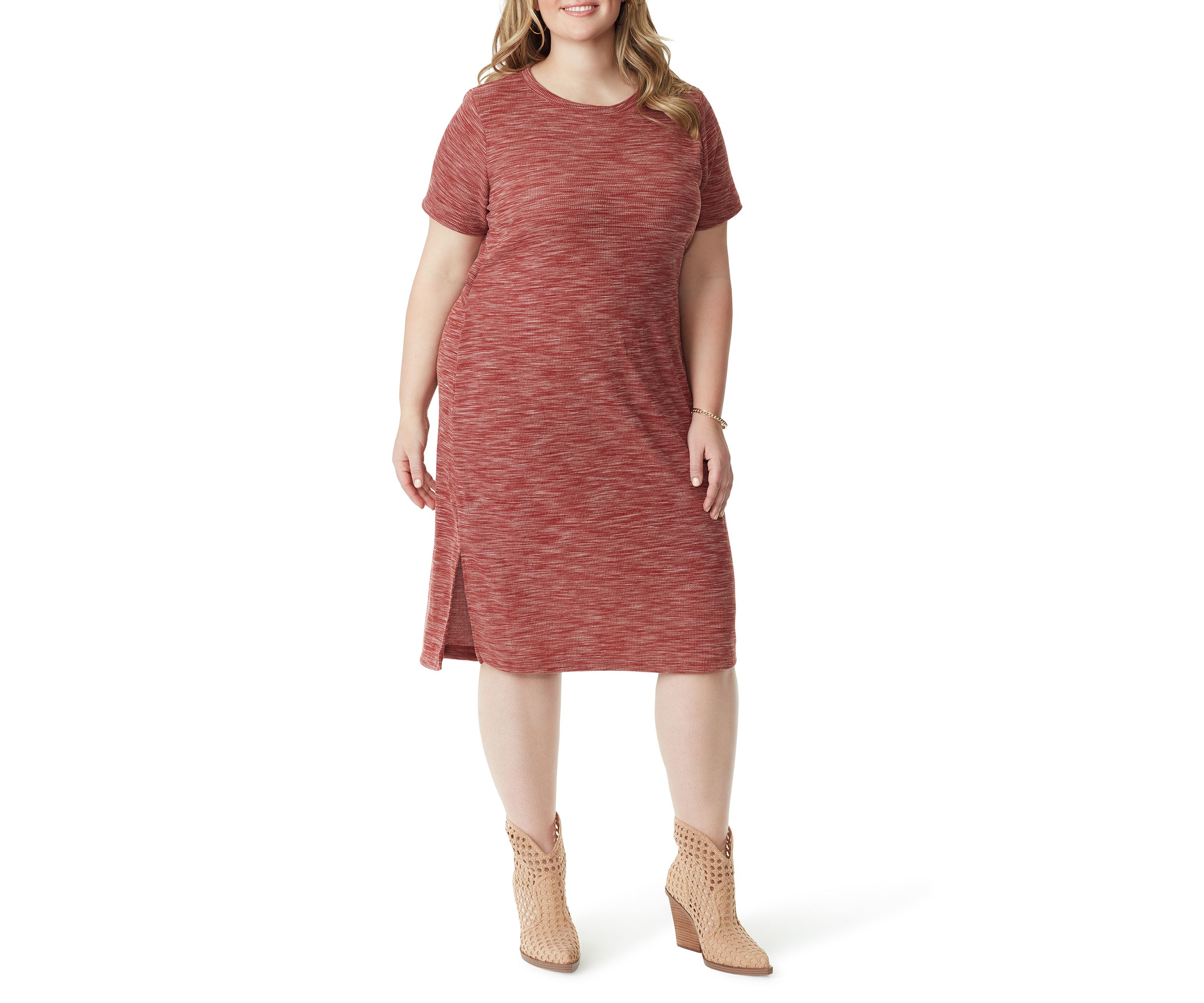 Plus Size Short Sleeve Knit Bryna Dress