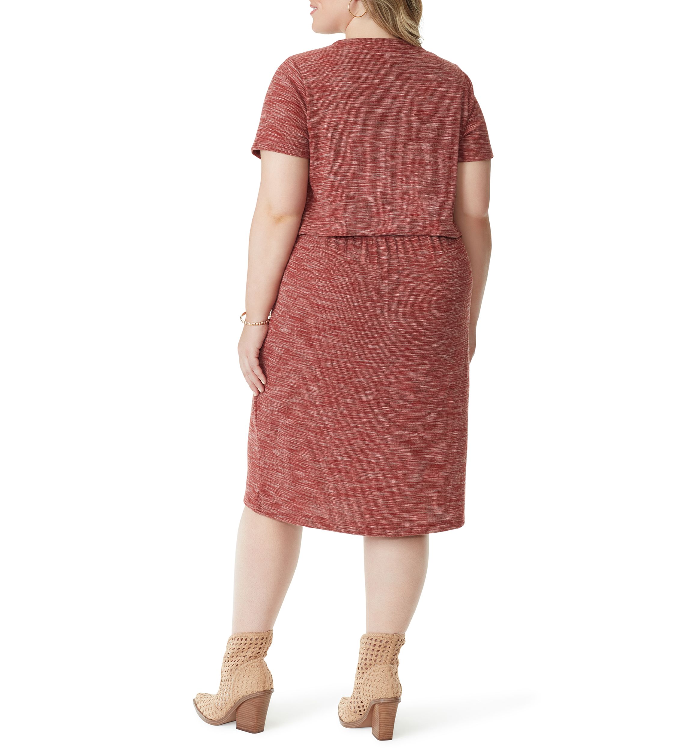 Plus Size Short Sleeve Knit Bryna Dress