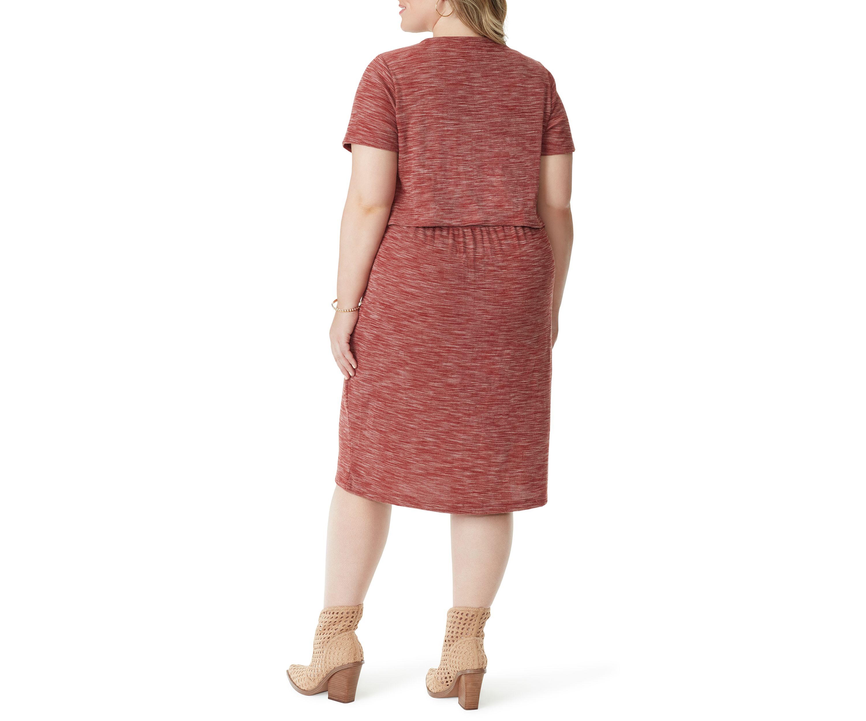 Plus Size Short Sleeve Knit Bryna Dress