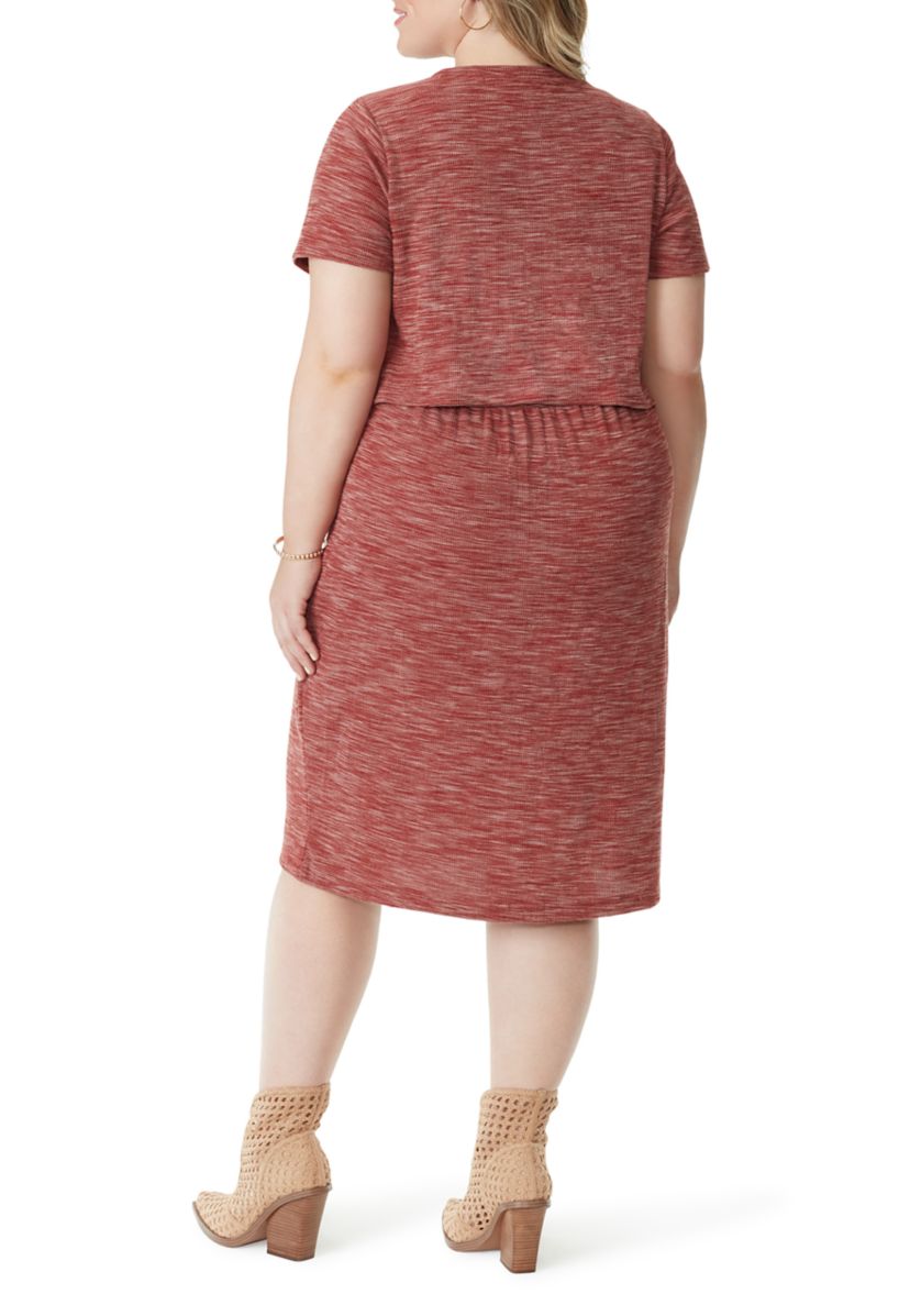 Plus Size Short Sleeve Knit Bryna Dress