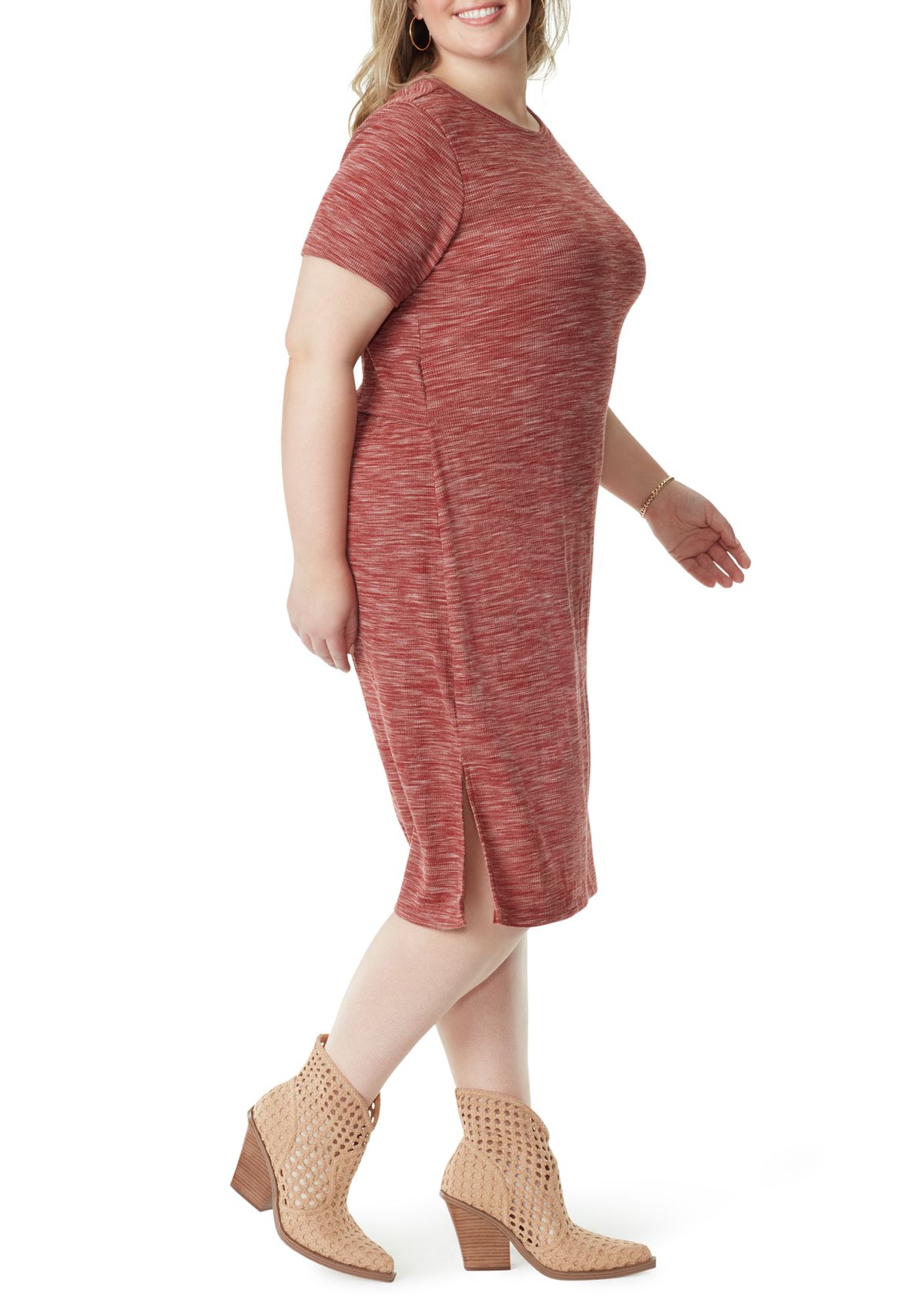 Plus Size Short Sleeve Knit Bryna Dress