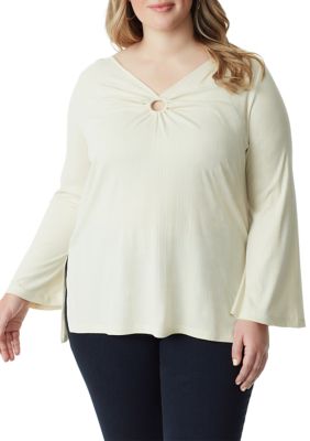 Jessica Simpson Women's Plus Size Jasleen Knit Tunic otp