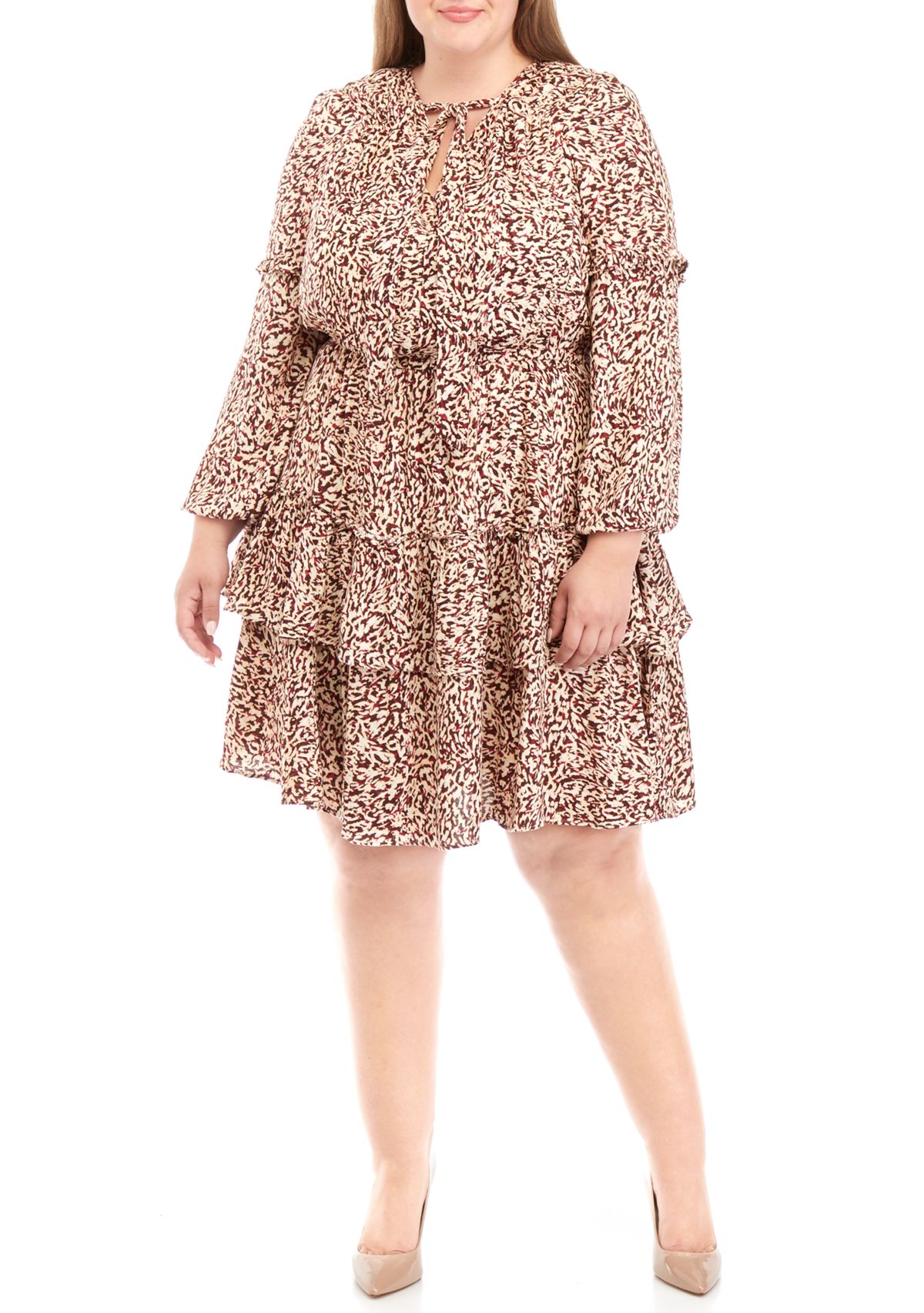 Plus Size Reina Ruffle Dress