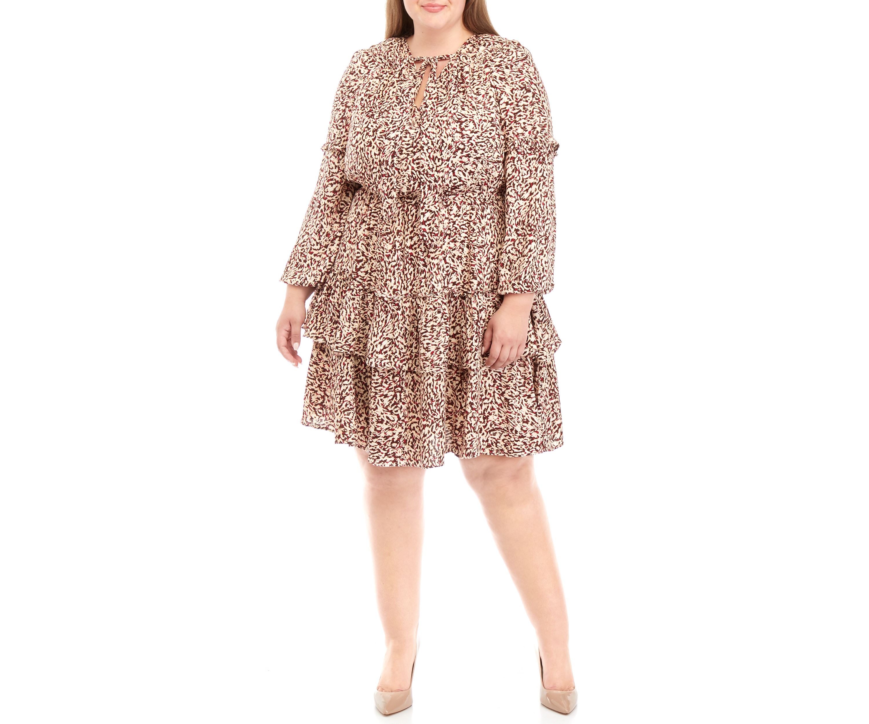 Plus Size Reina Ruffle Dress