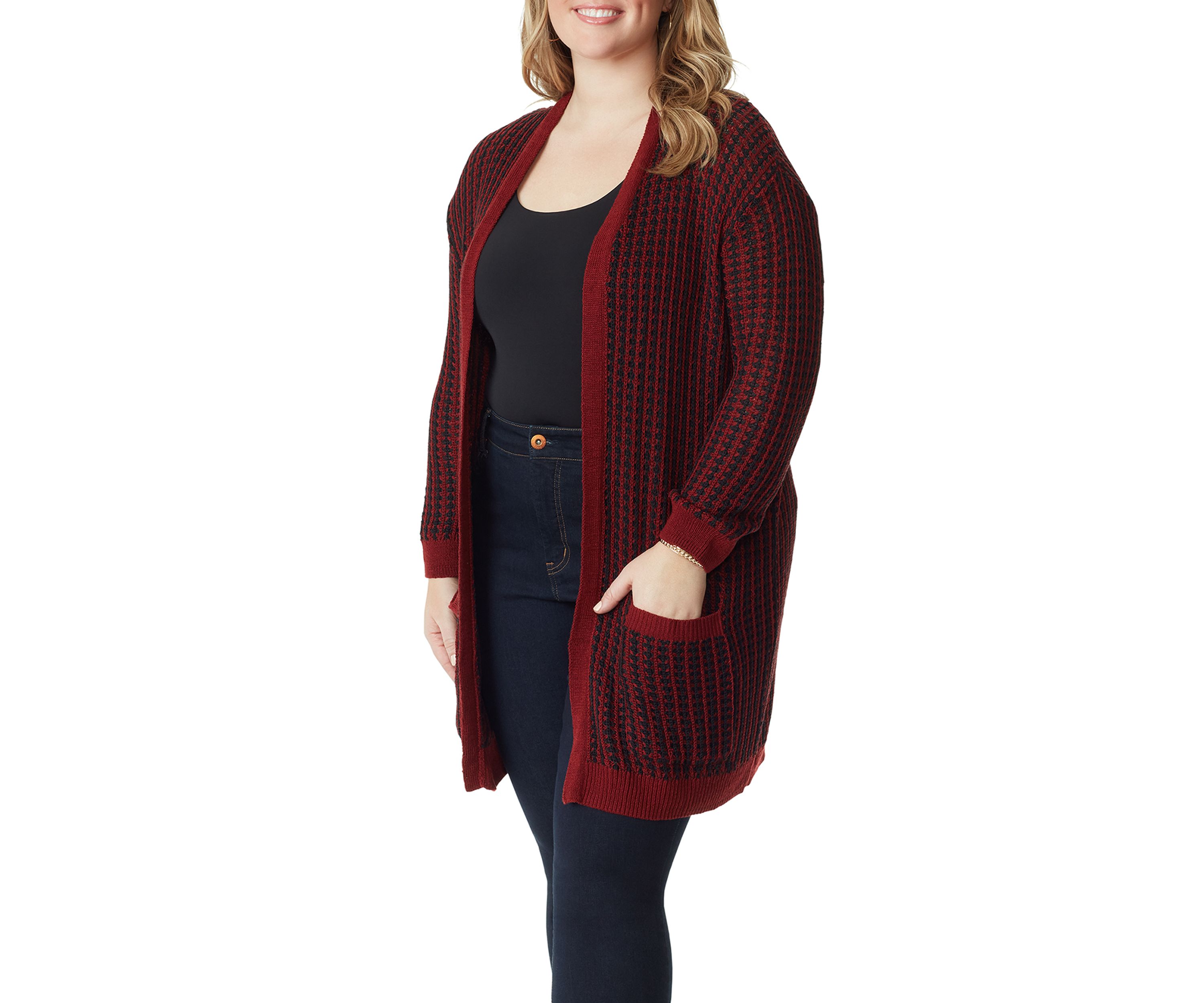Plus Size Open Cardi Sterling Sweater