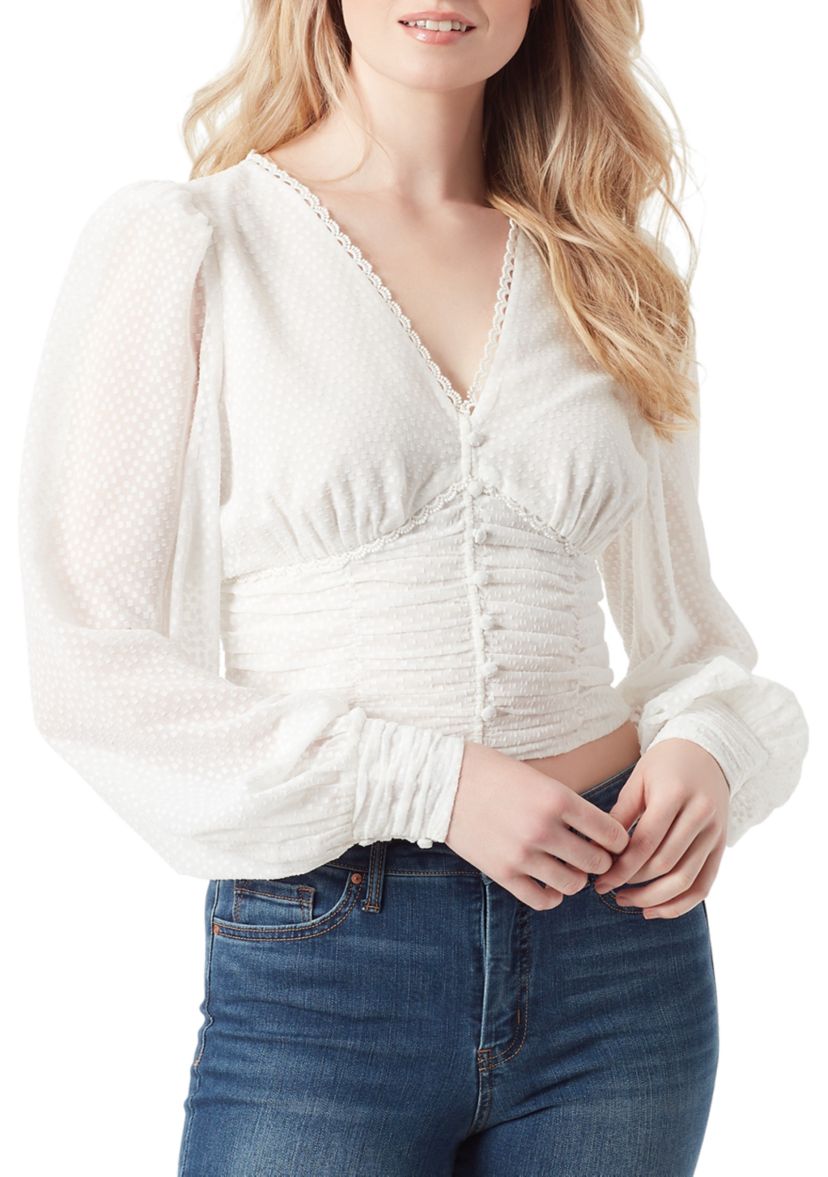 Laira Solid Woven Blouse