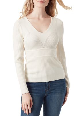 Jessica Simpson Women's Adrielle Long Sleeve Knit Top, XL