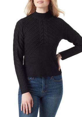 Jessica Simpson Women's Adena Sweater, Black, XL