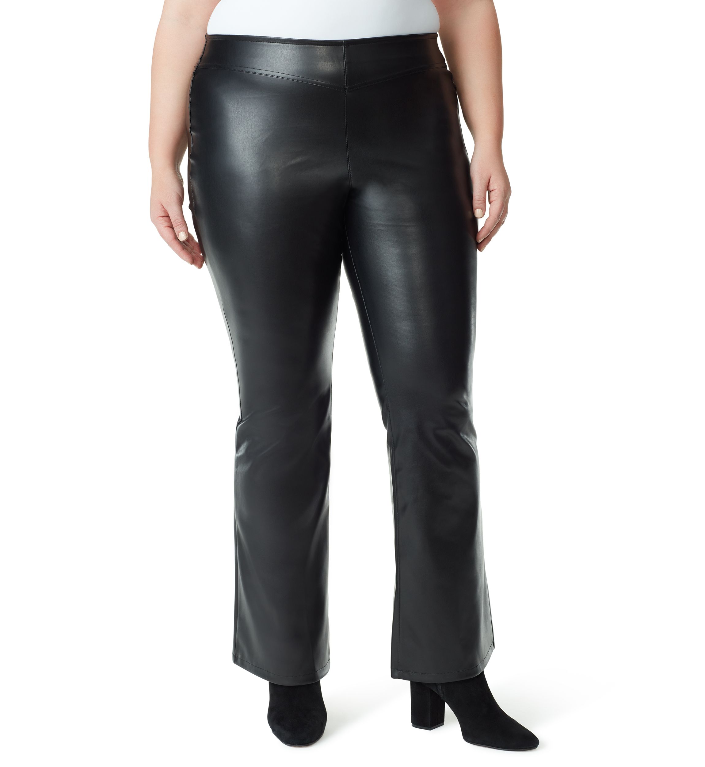 Plus Size Pull On Flare Jeans