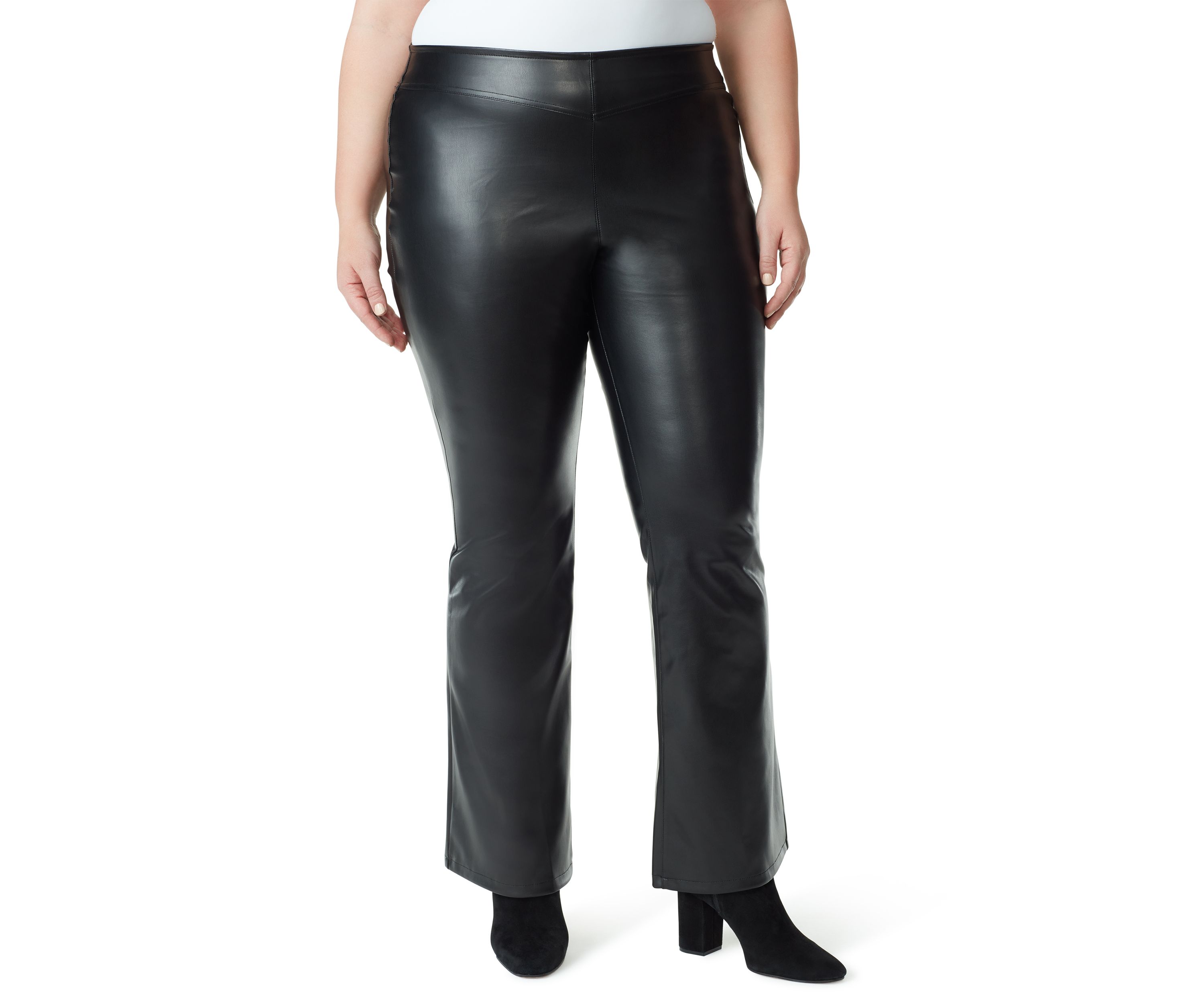 Plus Size Pull On Flare Jeans