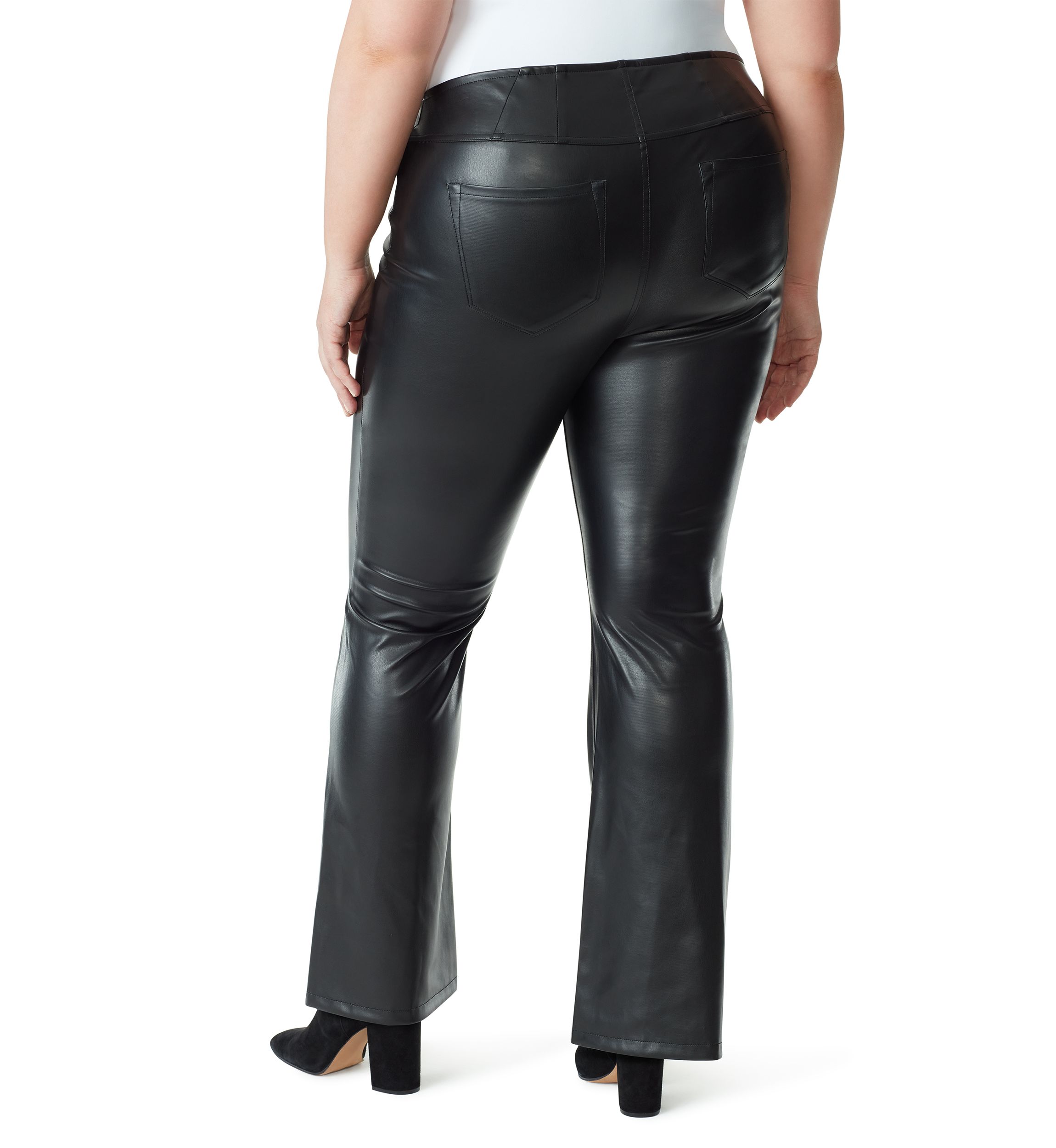 Plus Size Pull On Flare Jeans