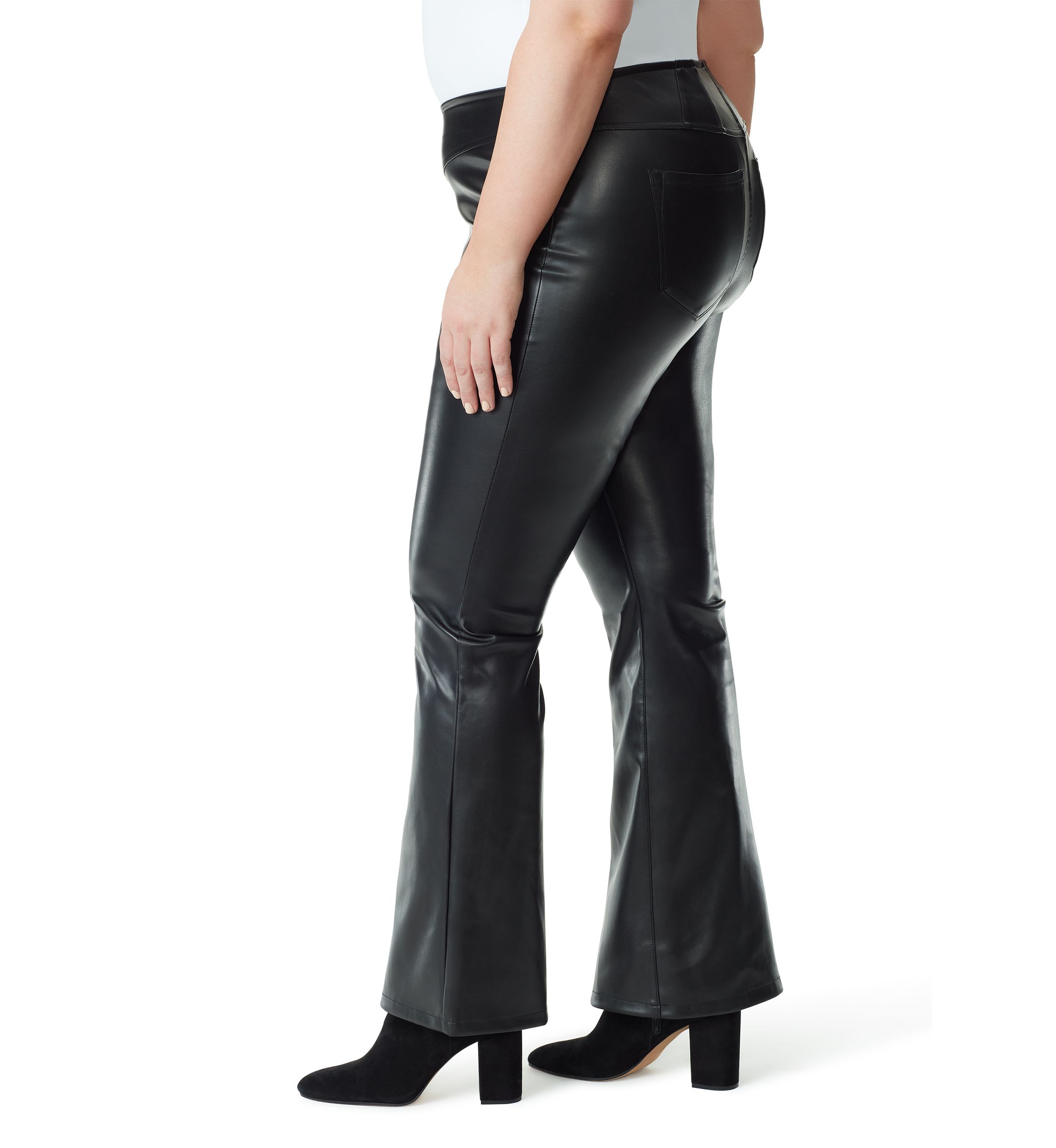 Plus Size Pull On Flare Jeans