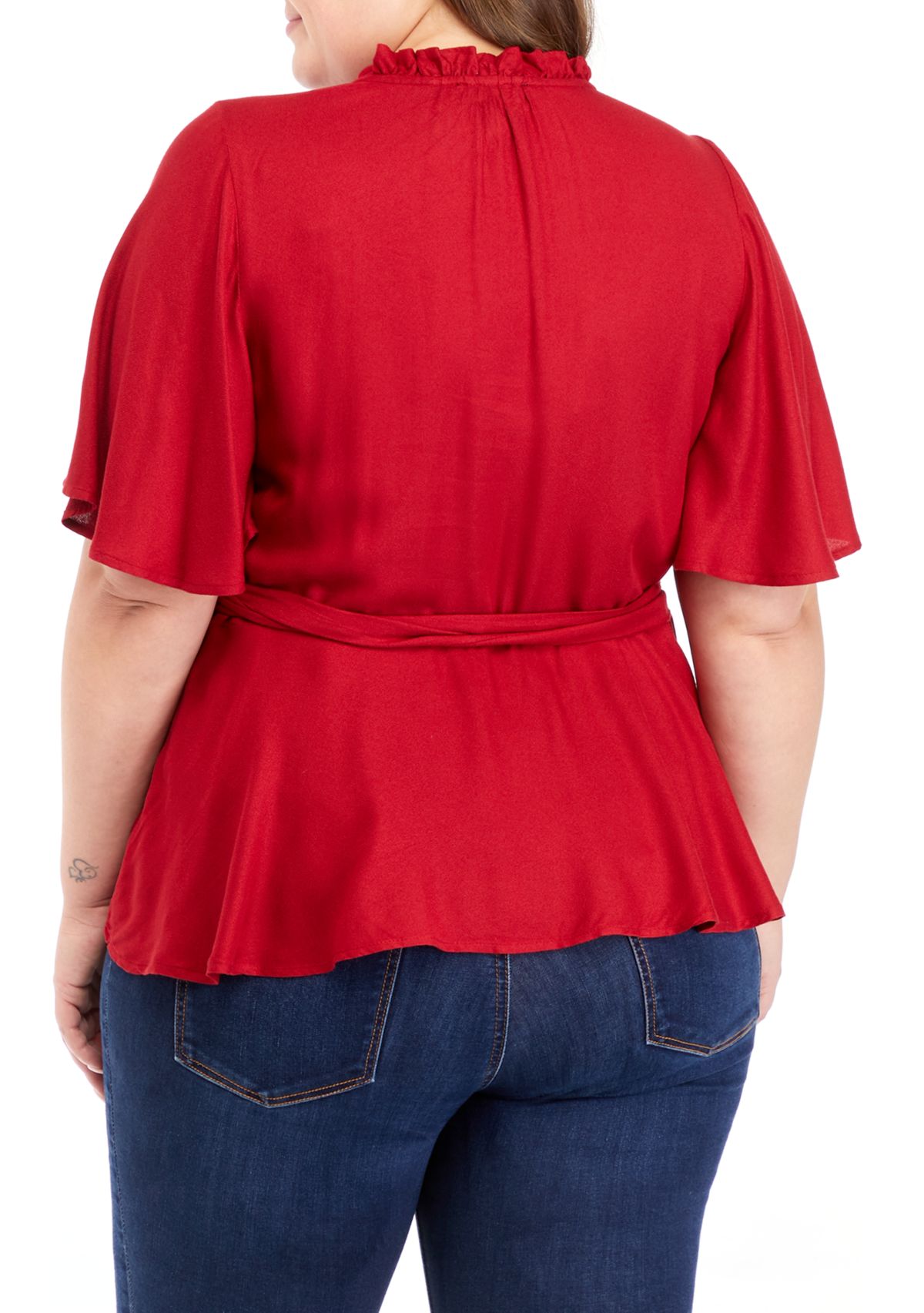 Plus Size Misha Wrap Top