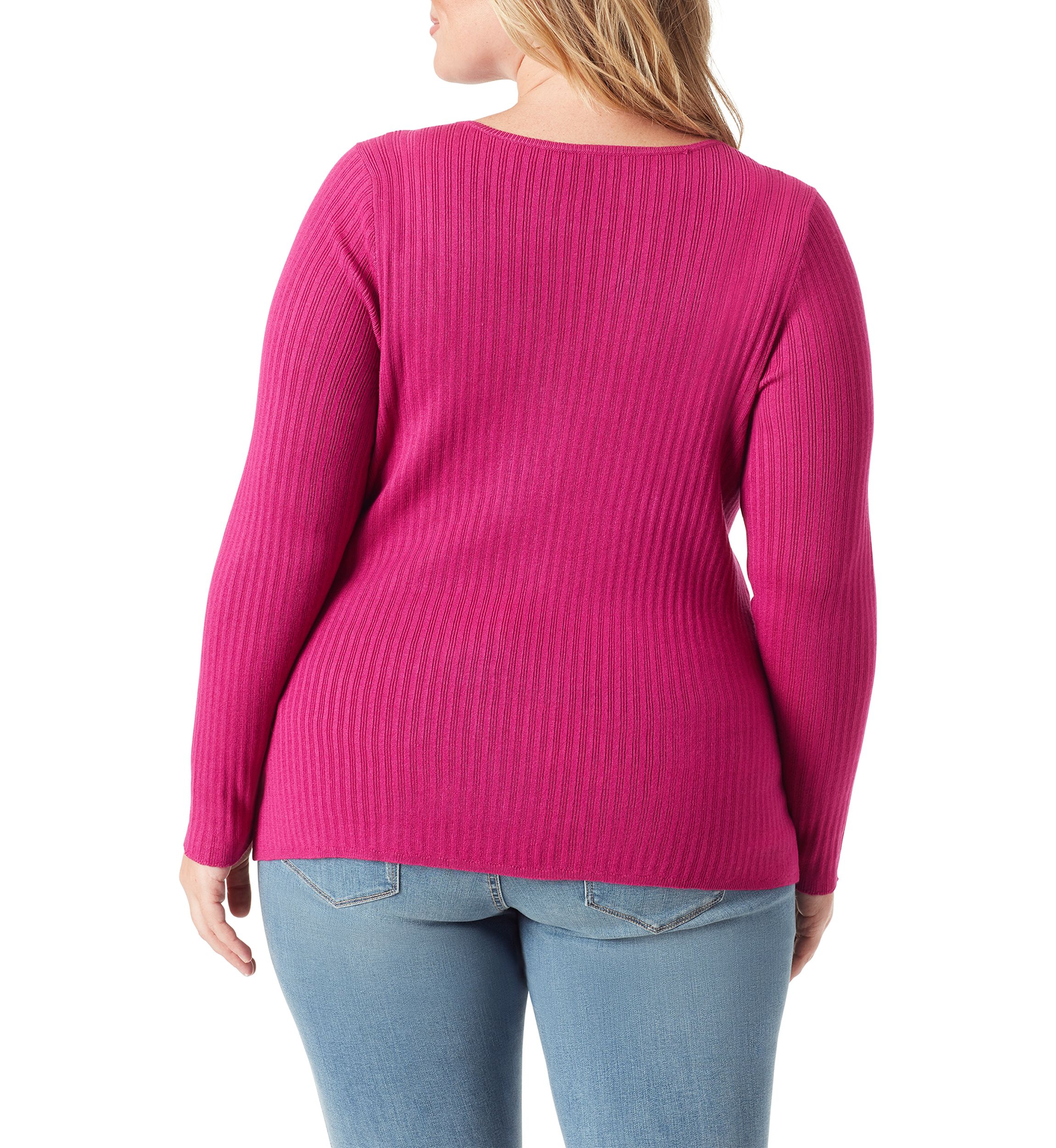 Plus Size V-Neck Sweater 