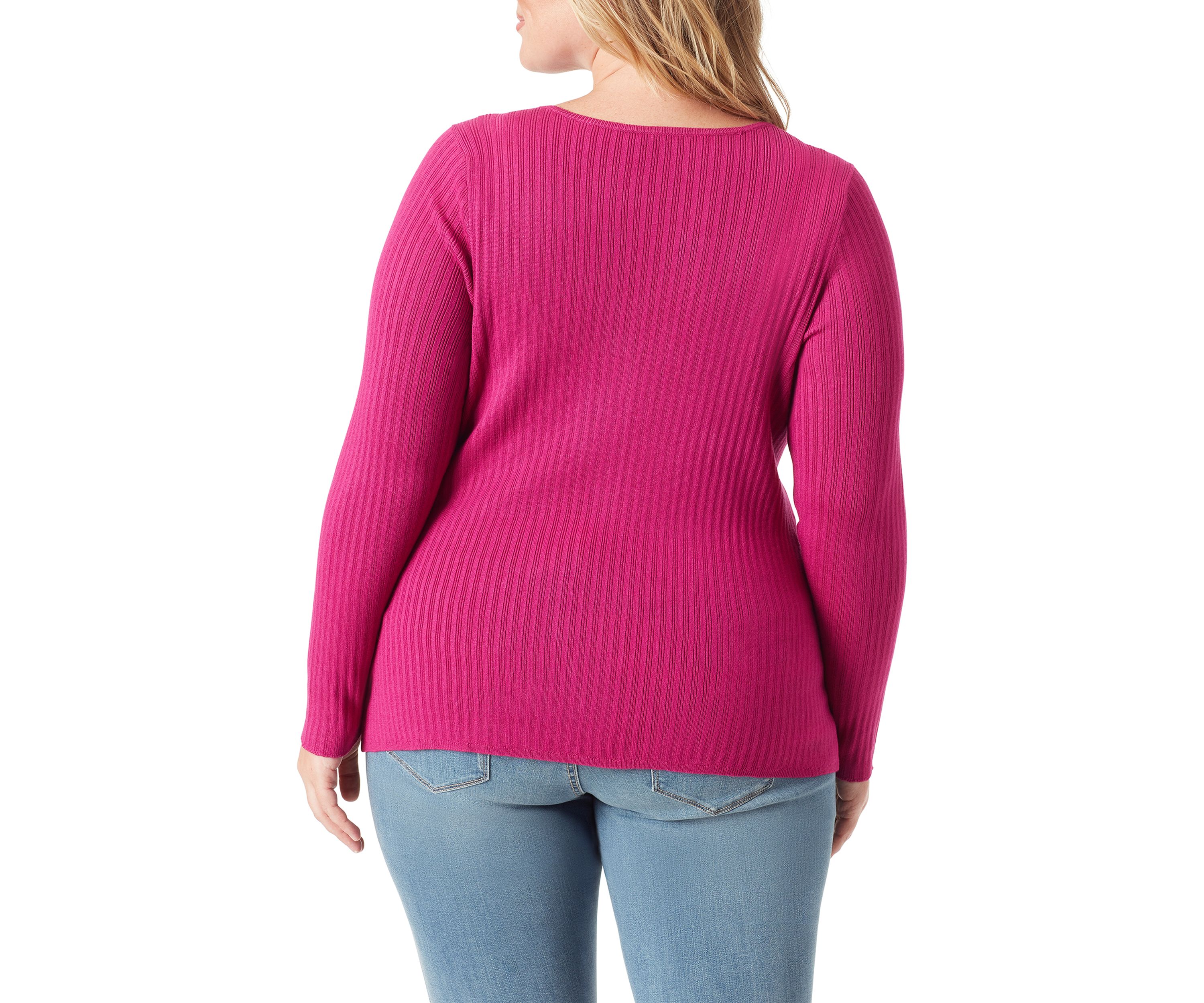 Plus Size V-Neck Sweater 
