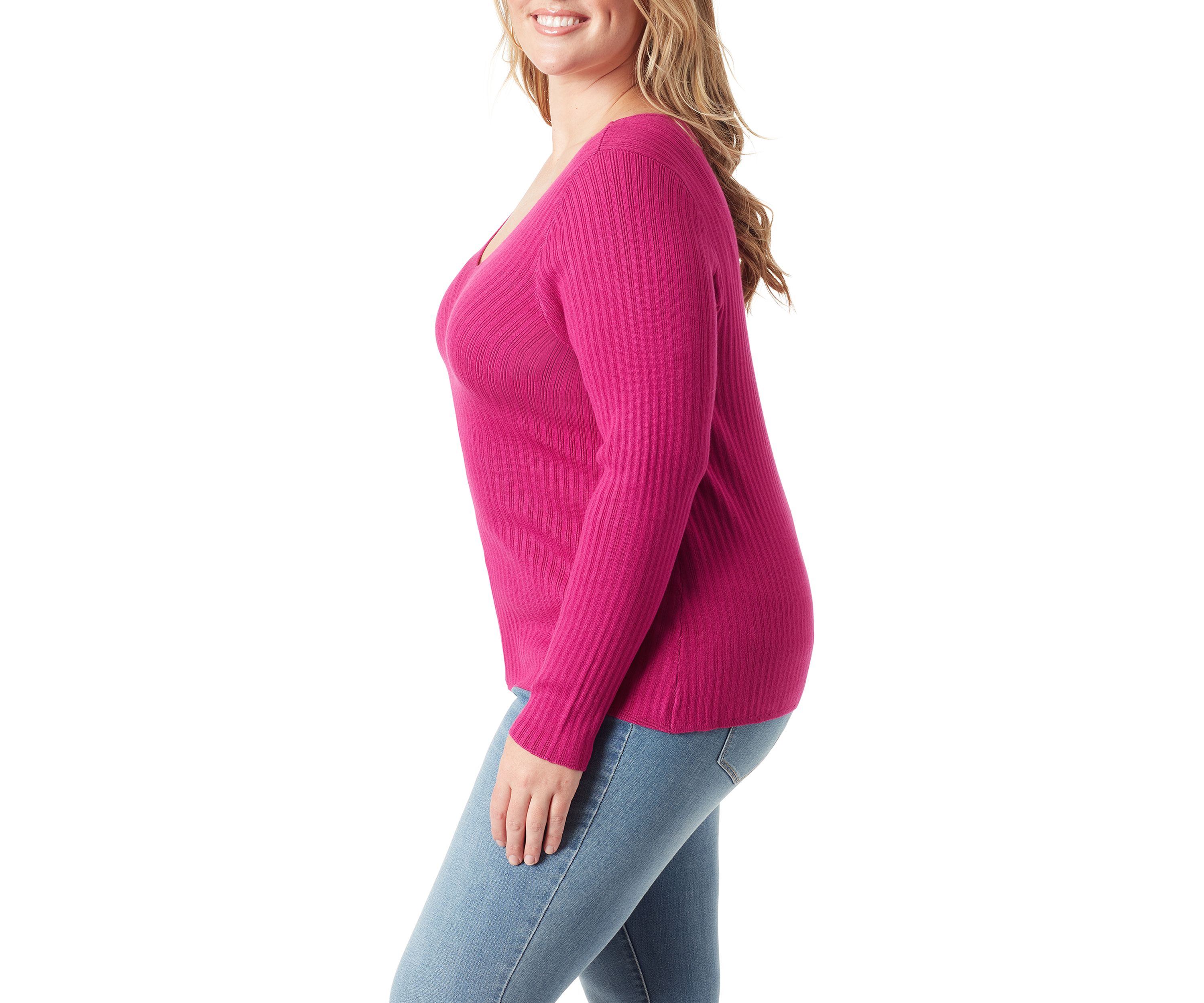 Plus Size V-Neck Sweater 