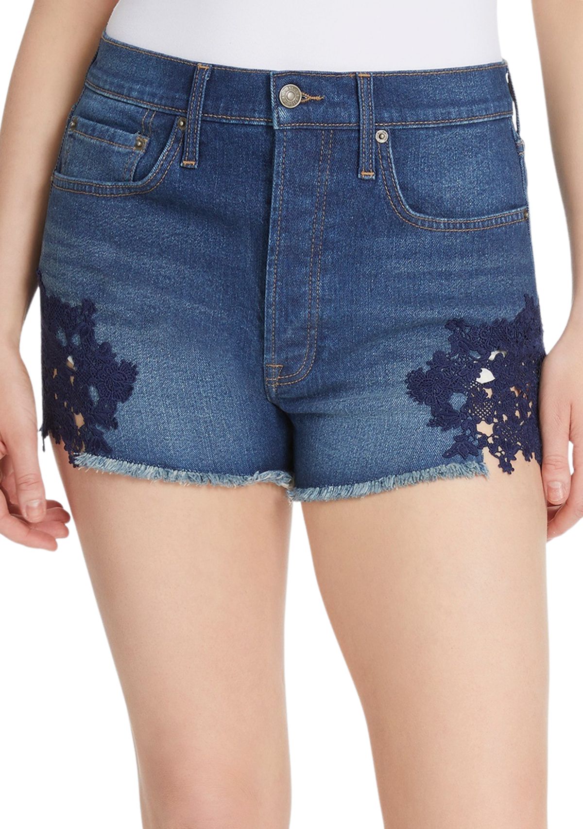 Womens Embellished Shorts