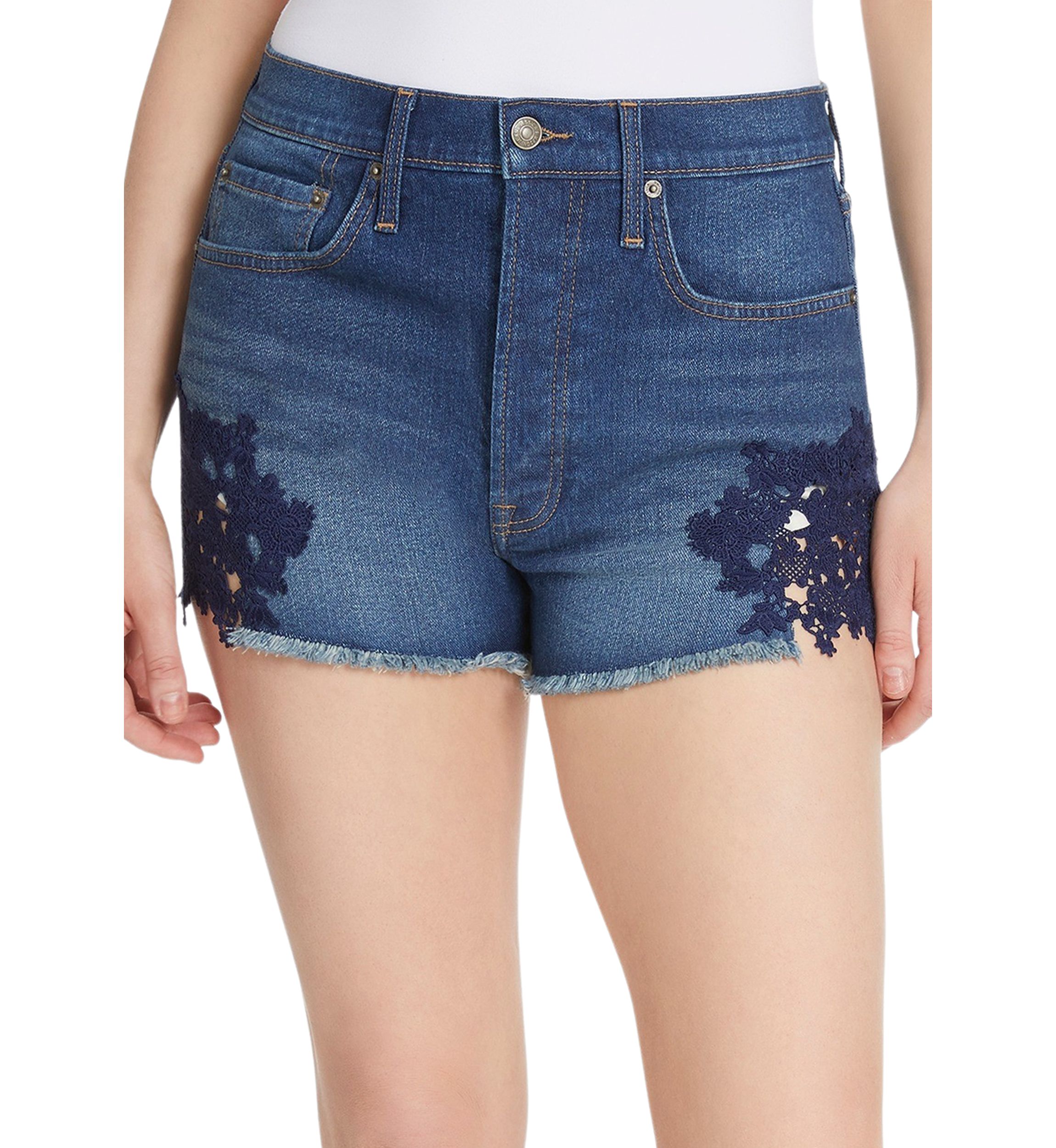 Womens Embellished Shorts