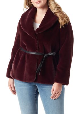 Belk plus size coats sale