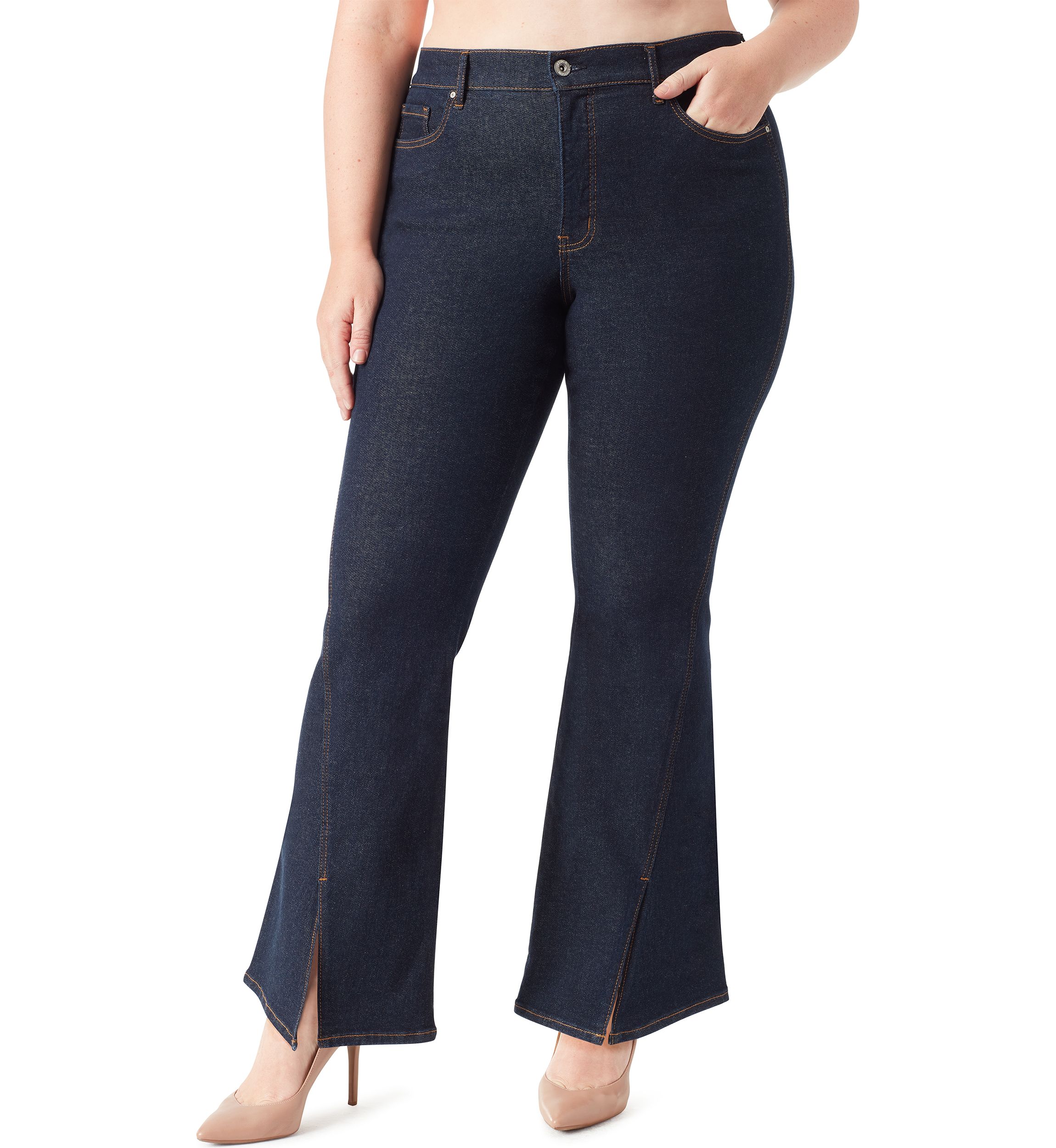 Plus Size Charmed Flare Jeans 