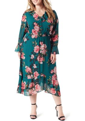 Jessica Simpson Maternity Plus Size Ruched Floral-Print Top - Macy's