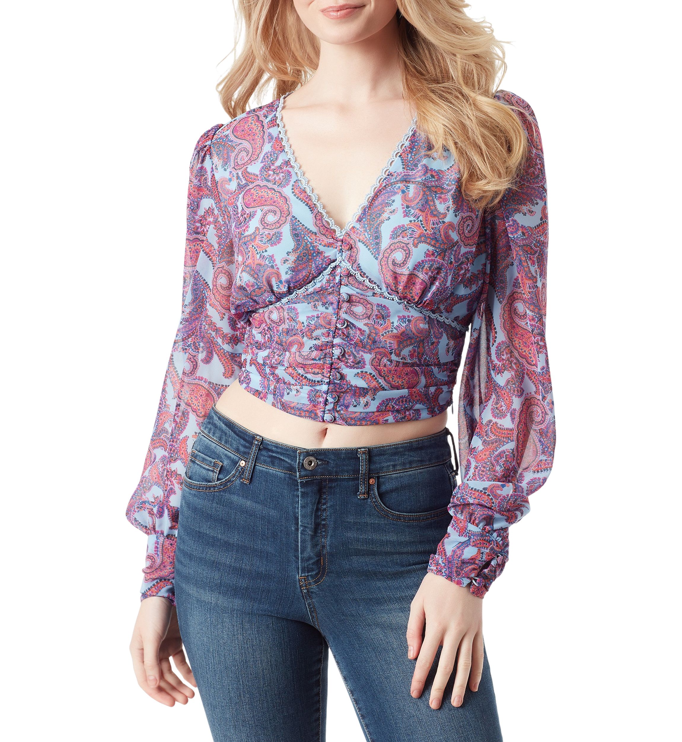 Laira Printed Woven Top 