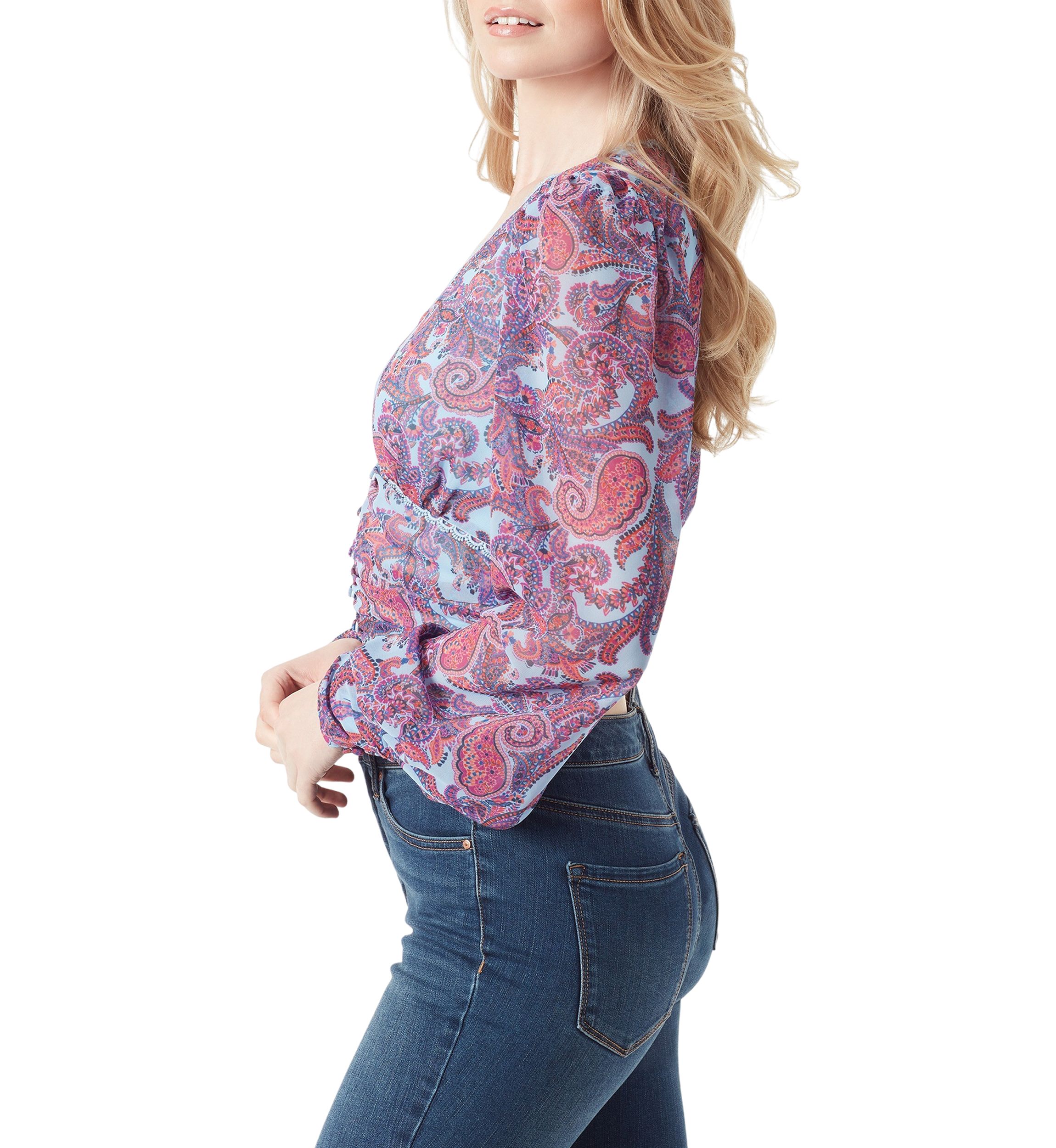 Laira Printed Woven Top 