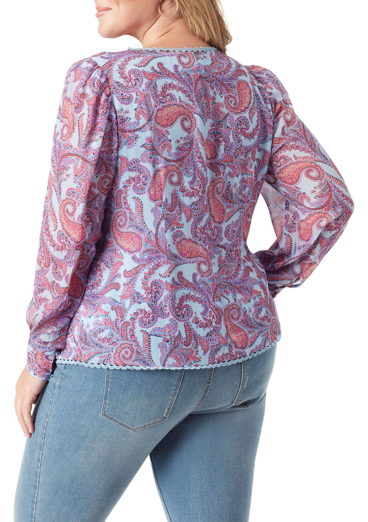Plus Size Printed Blouse