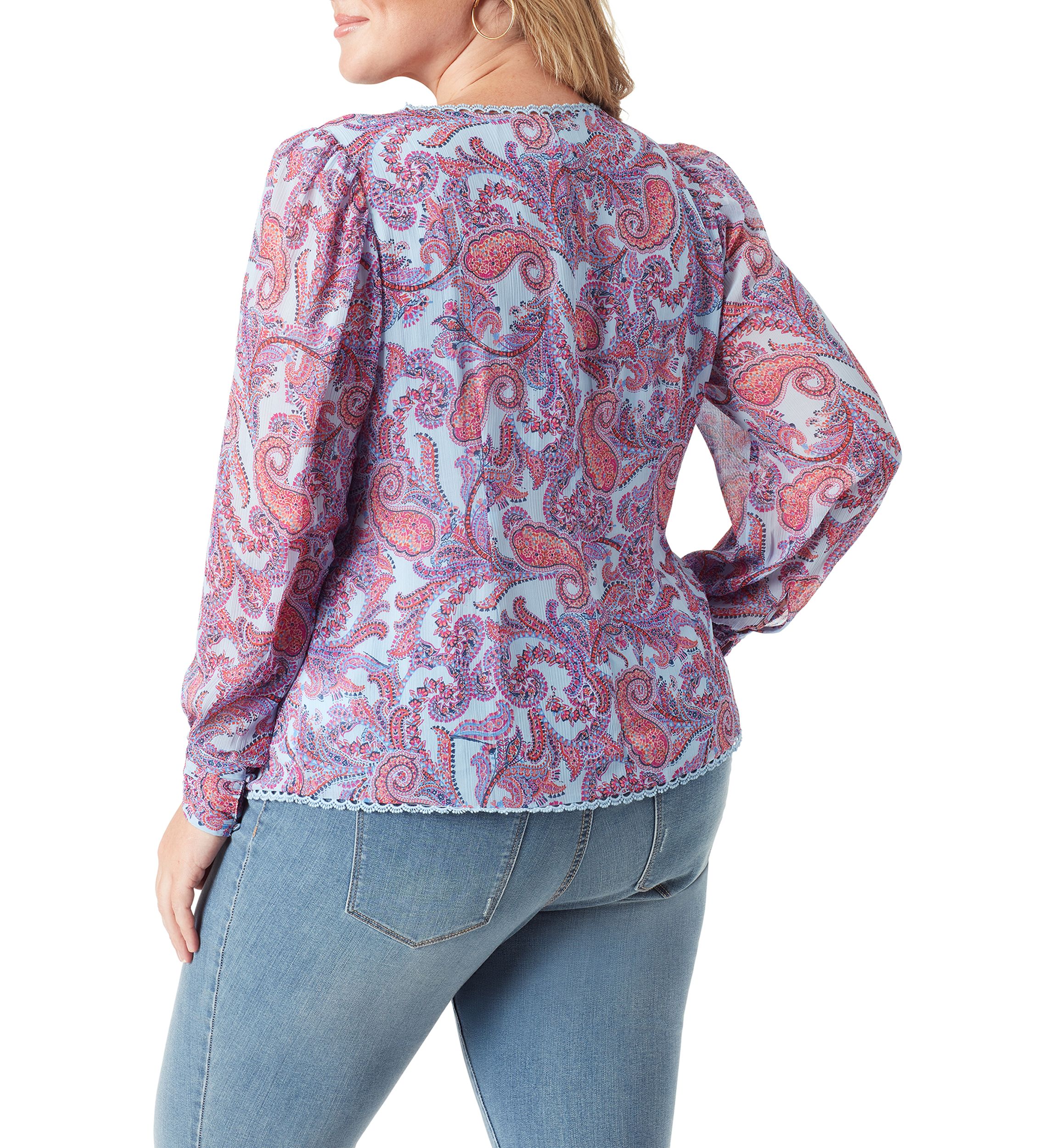 Plus Size Printed Blouse