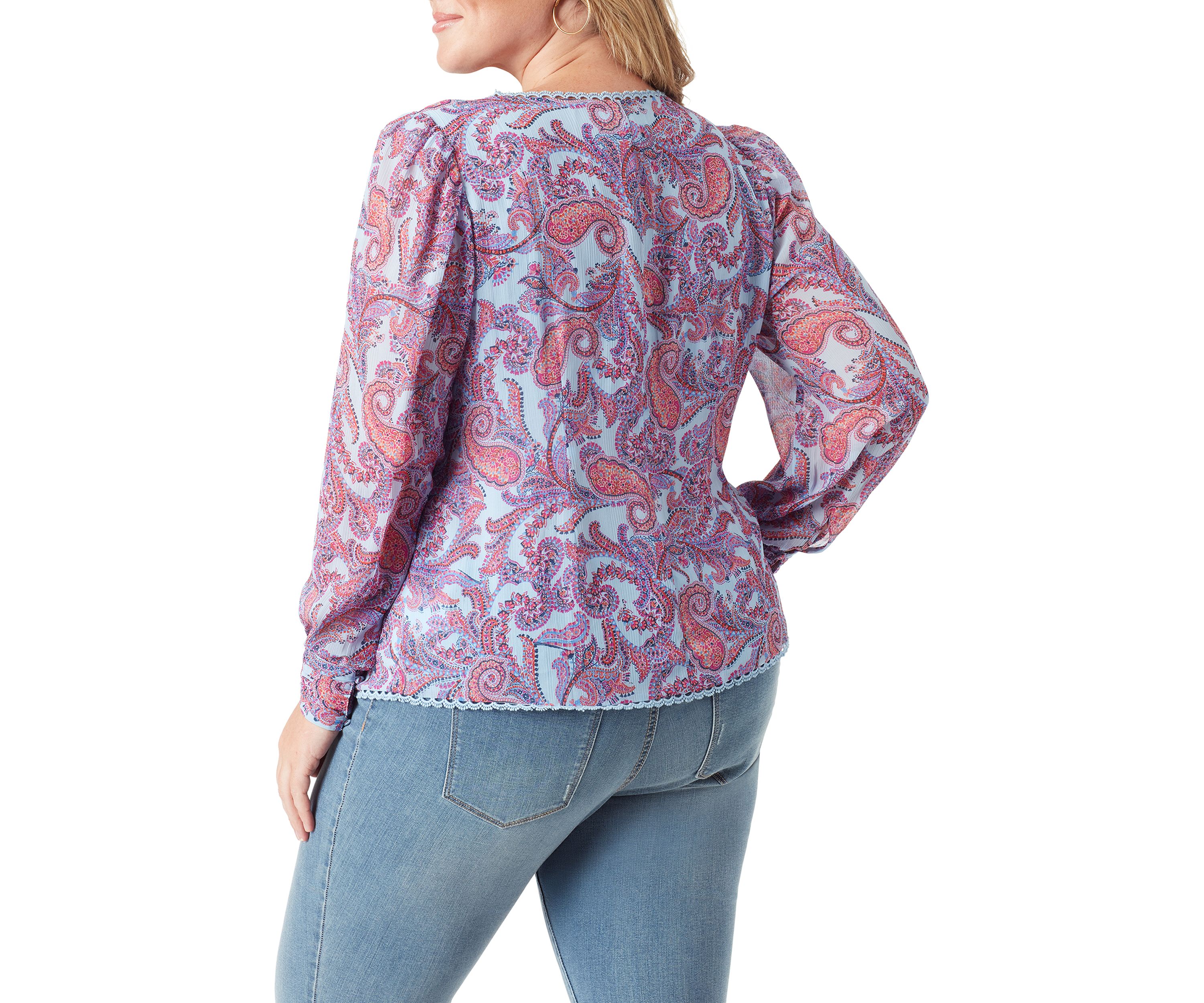 Plus Size Printed Blouse