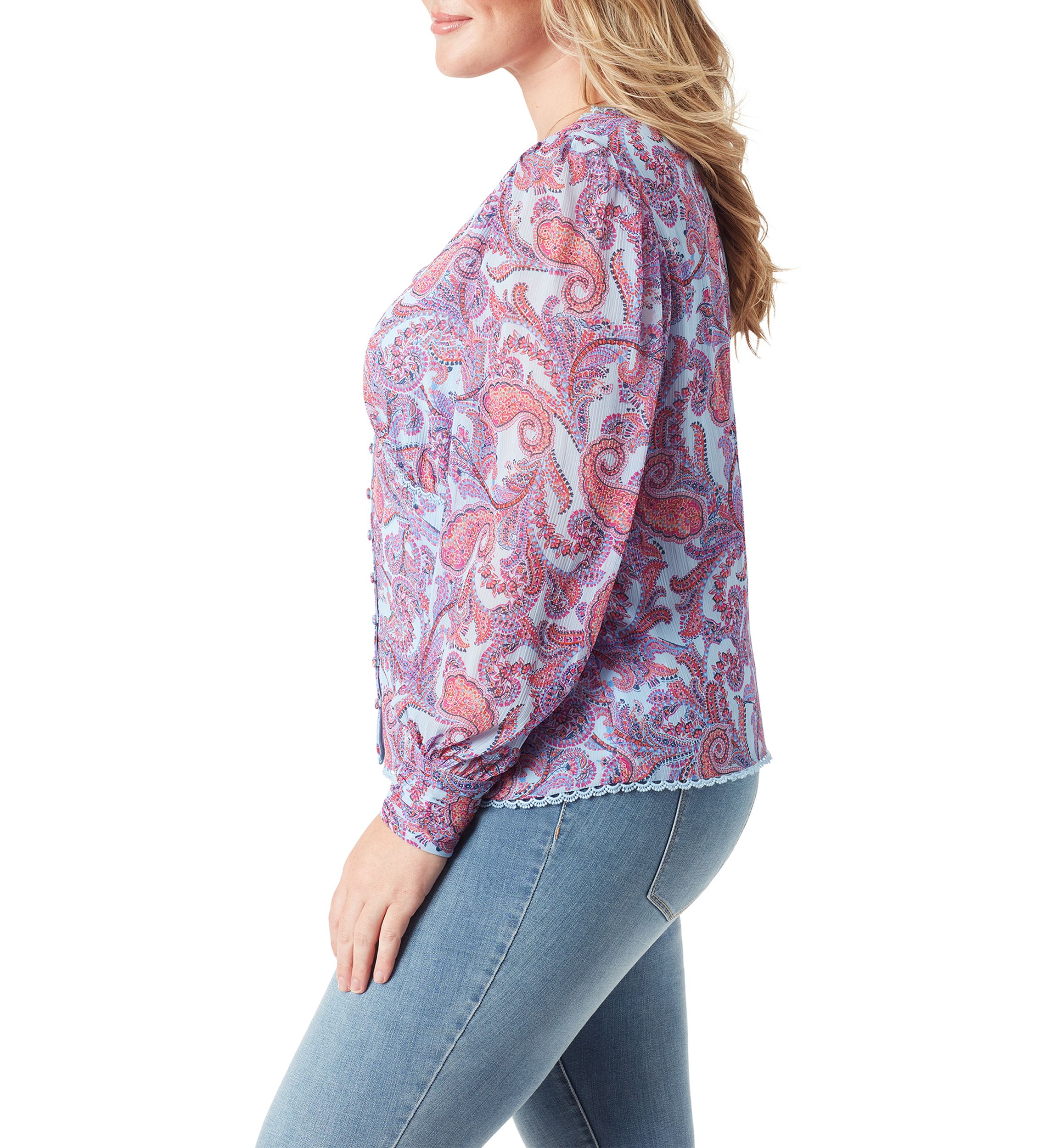 Plus Size Printed Blouse