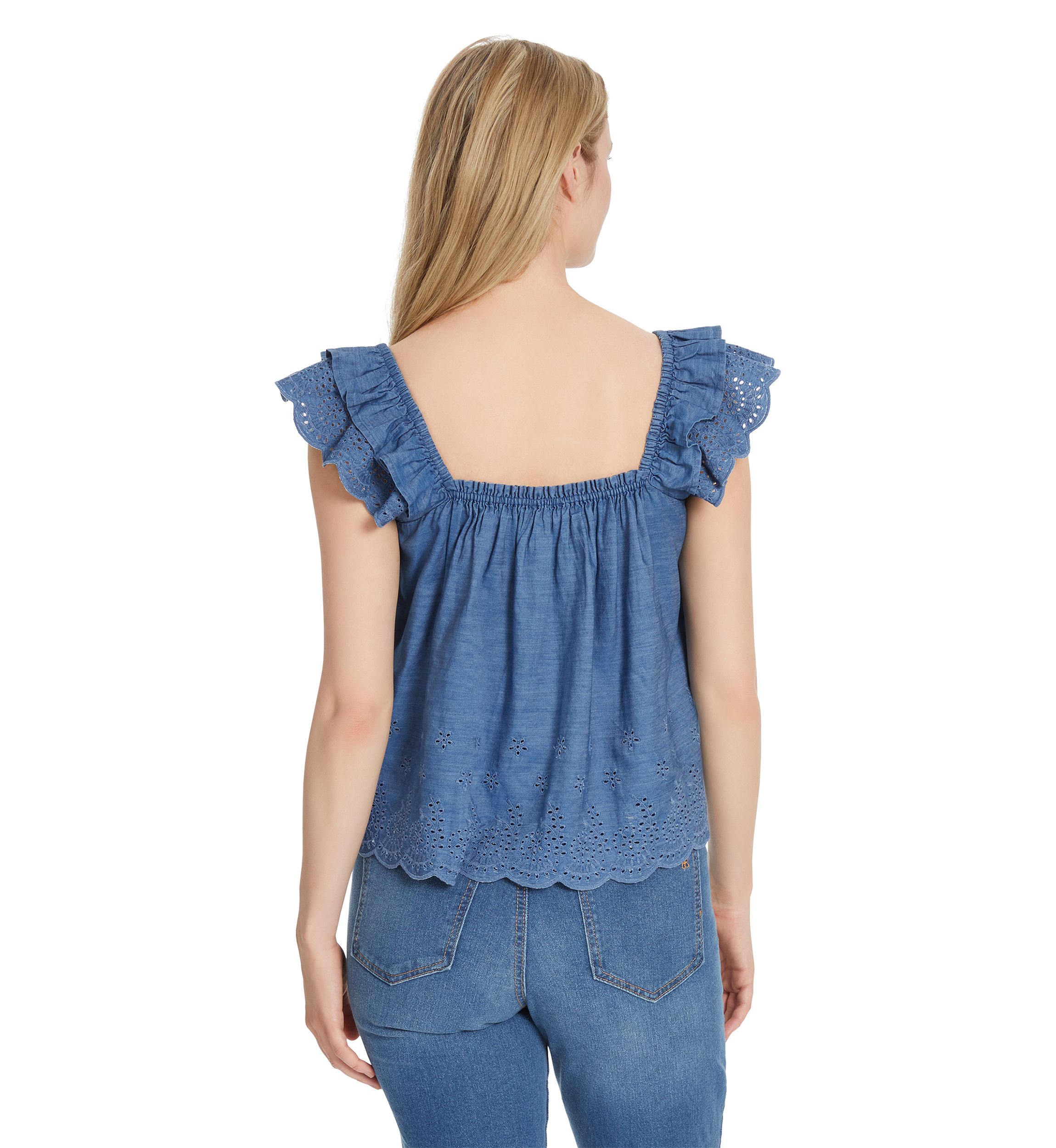 Violetta Flutter Sleeve Blouse