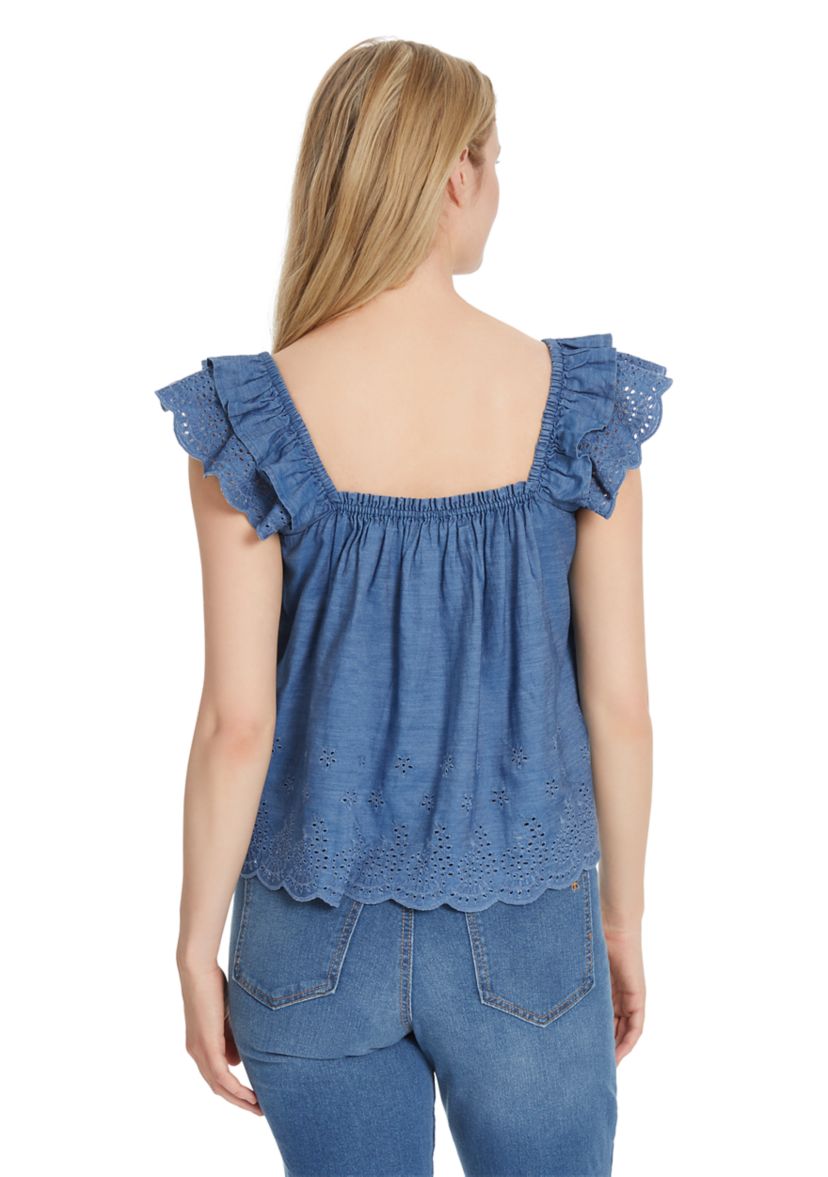 Violetta Flutter Sleeve Blouse