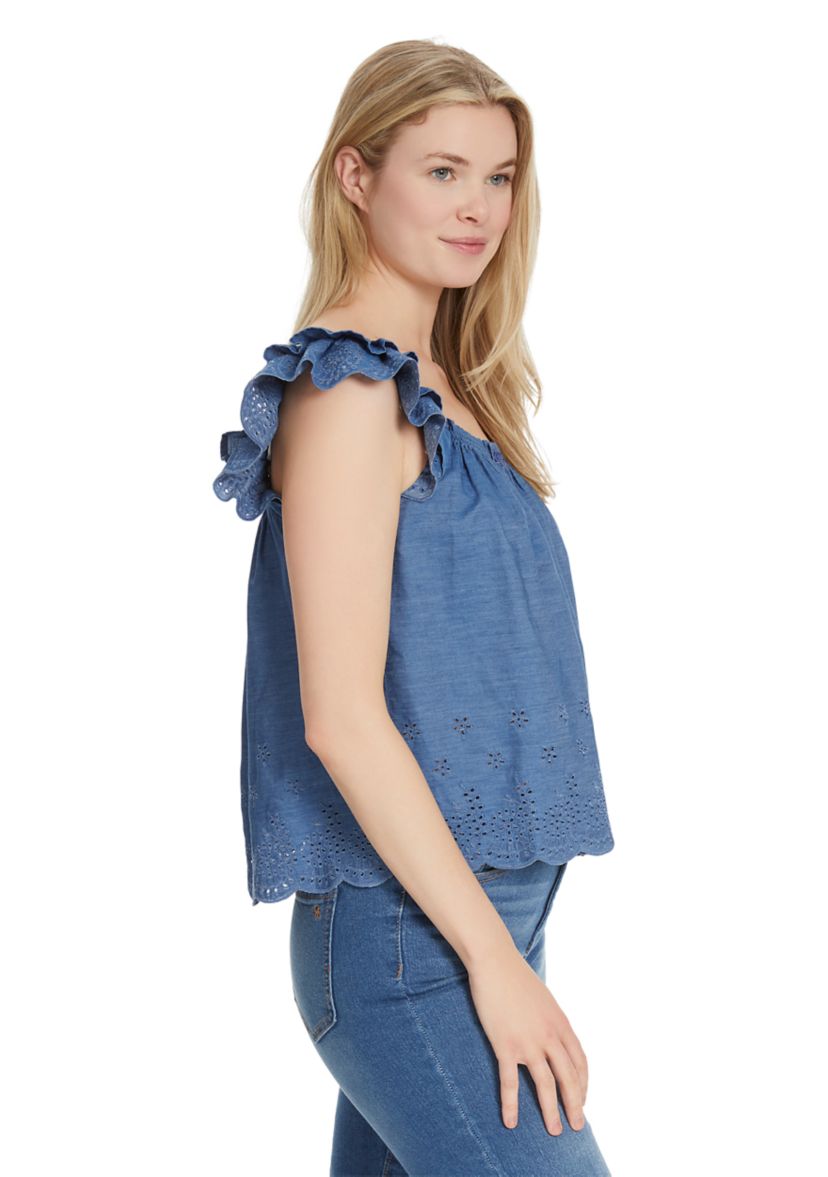 Violetta Flutter Sleeve Blouse
