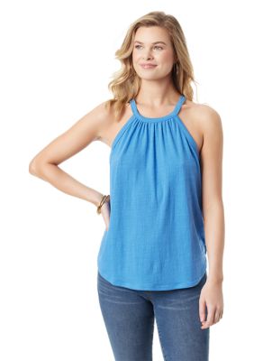 Forever 21 Juniors Seamless Womens Scoop Neck Sleeveless Active Tank Top