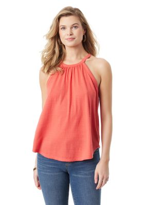 Jessica Simpson Women's Nyre Sleeveless Halter Knit Top, XL