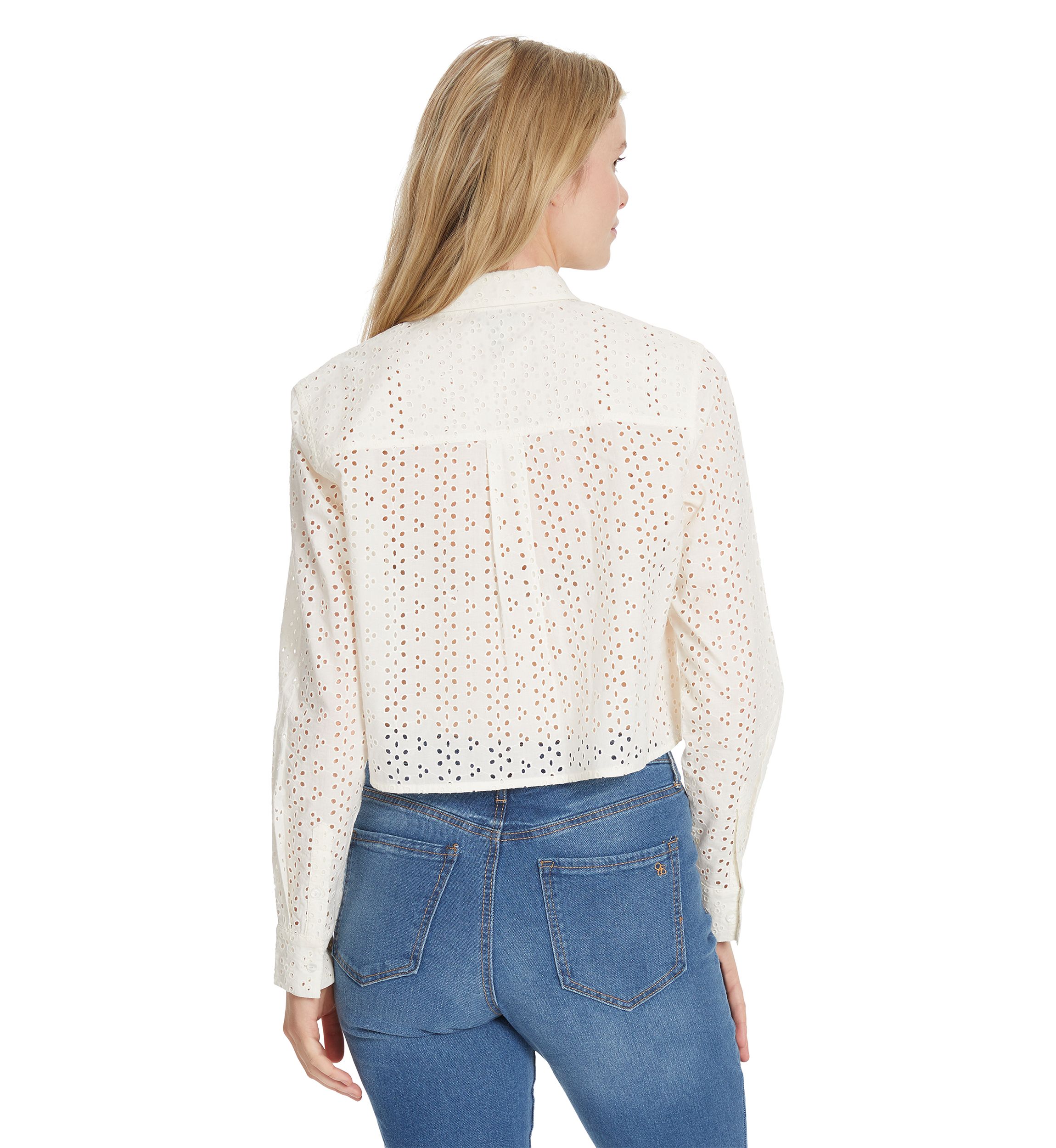 Giana Long Sleeve Eyelet Shirt