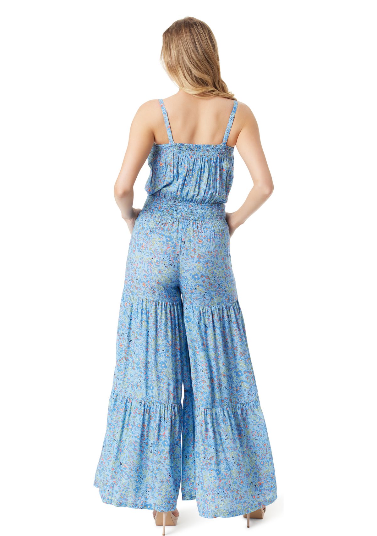 Devyn Printed Tiered Jumpsuit