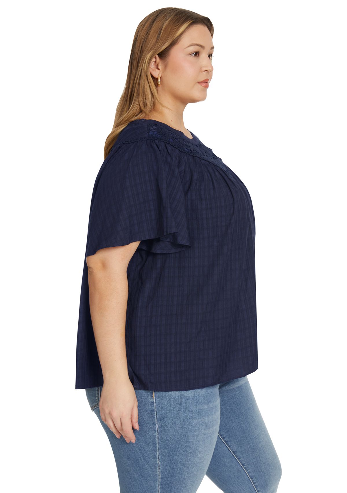 Jessica Simpson Plus Size Eloise Woven Blouse | Belk