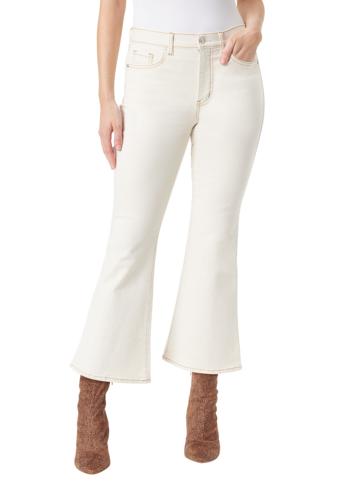 Womens Charmed Flare Ankle Jeans