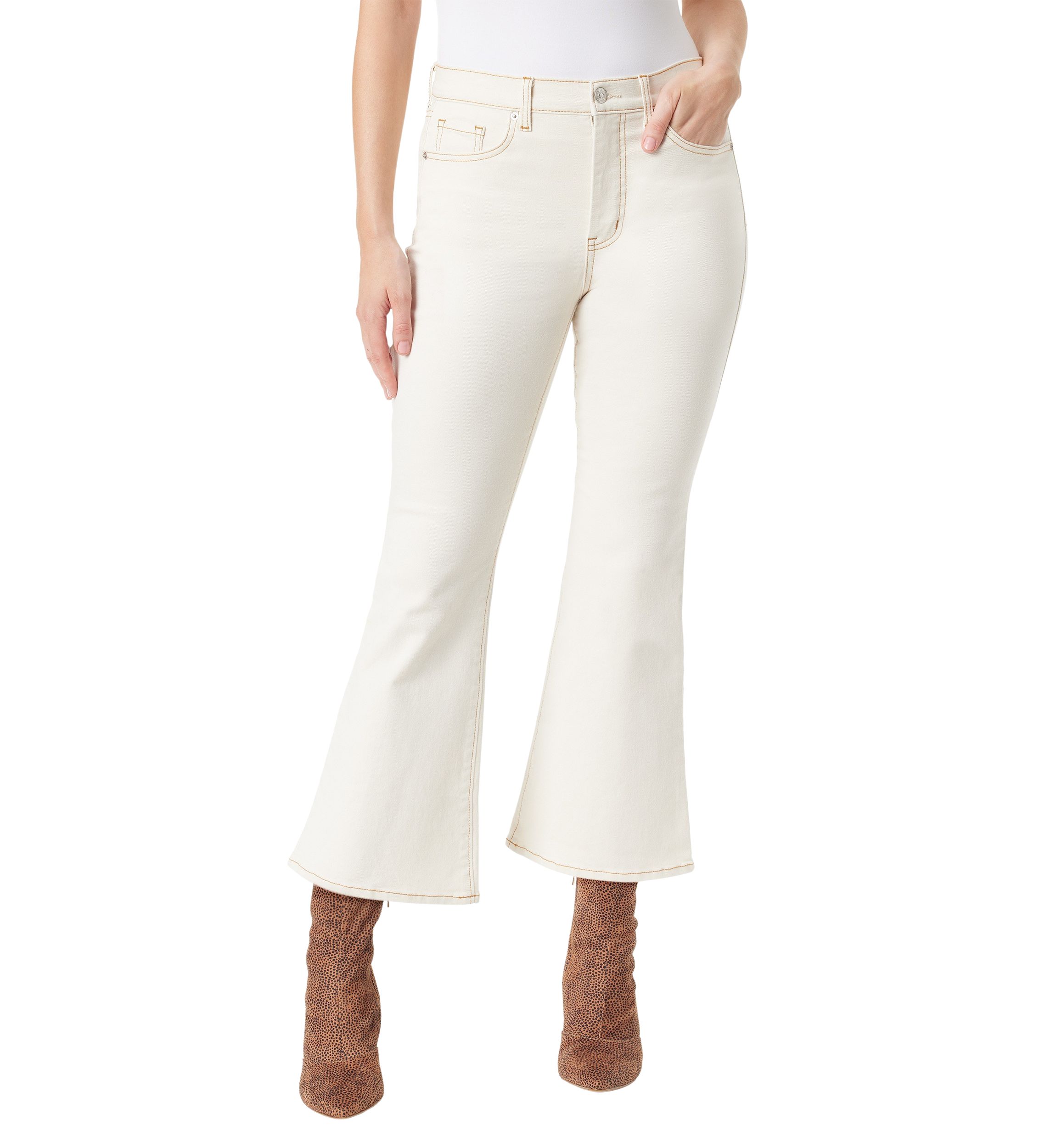 Womens Charmed Flare Ankle Jeans