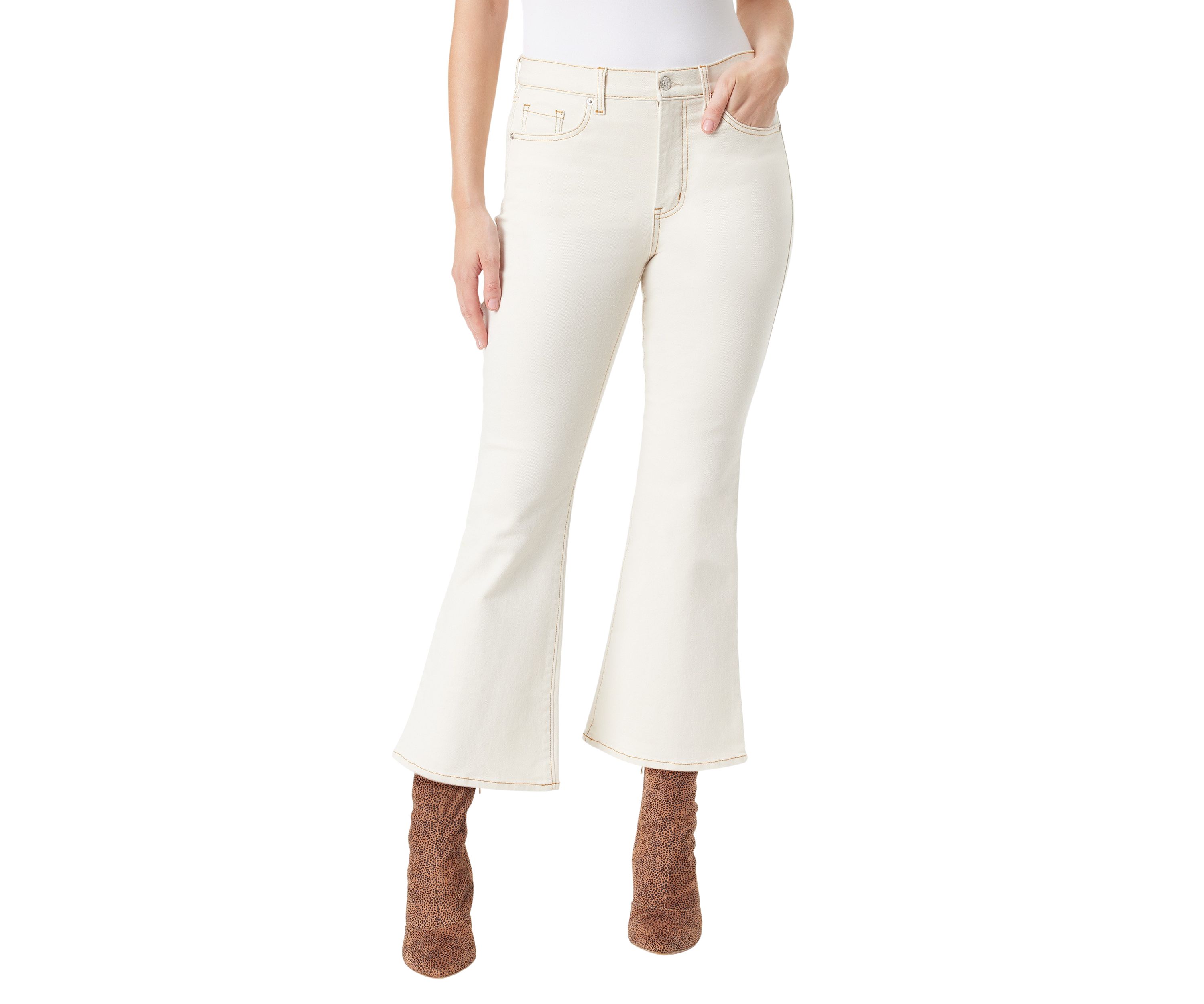 Womens Charmed Flare Ankle Jeans